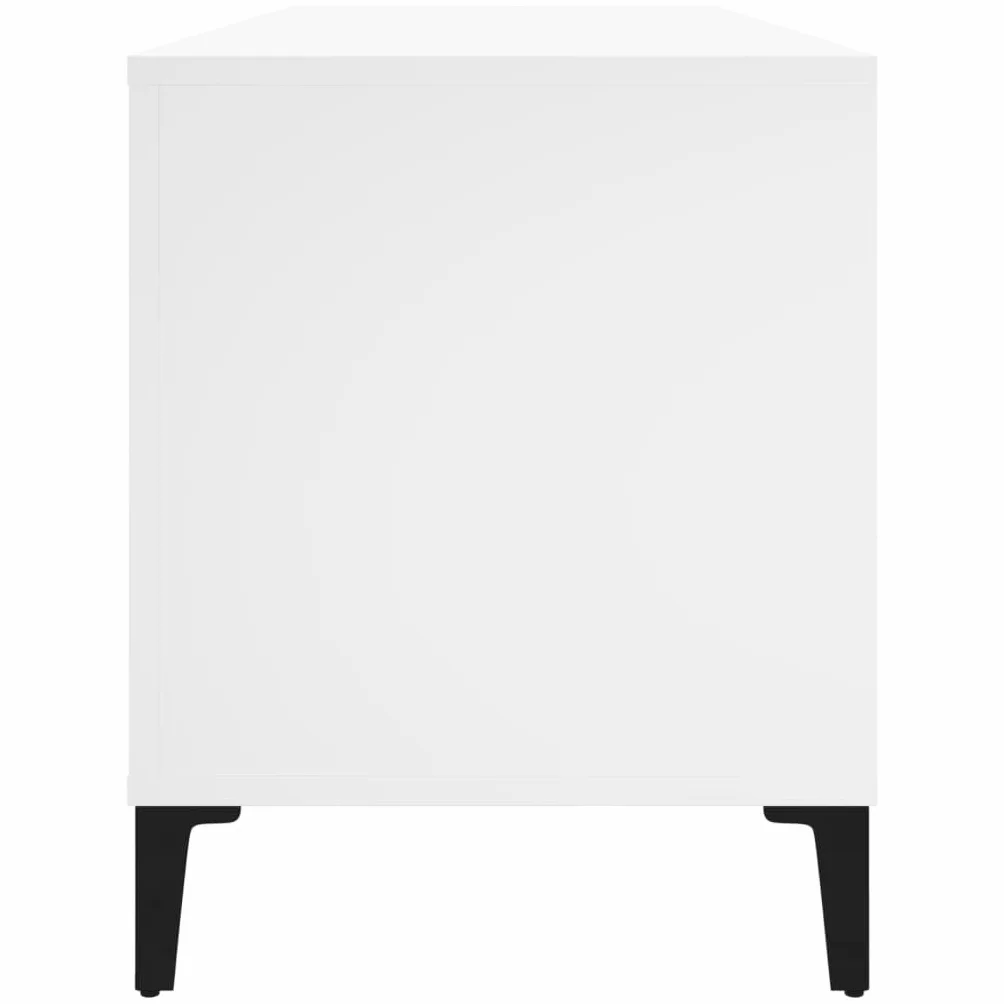vidaXL Szafka na płyty, biała, 100x38x48 cm, materiał drewnopochodny, szafka na płyty winylowe, szafka, szafka boczna, mebel na płyty winylowe, komoda