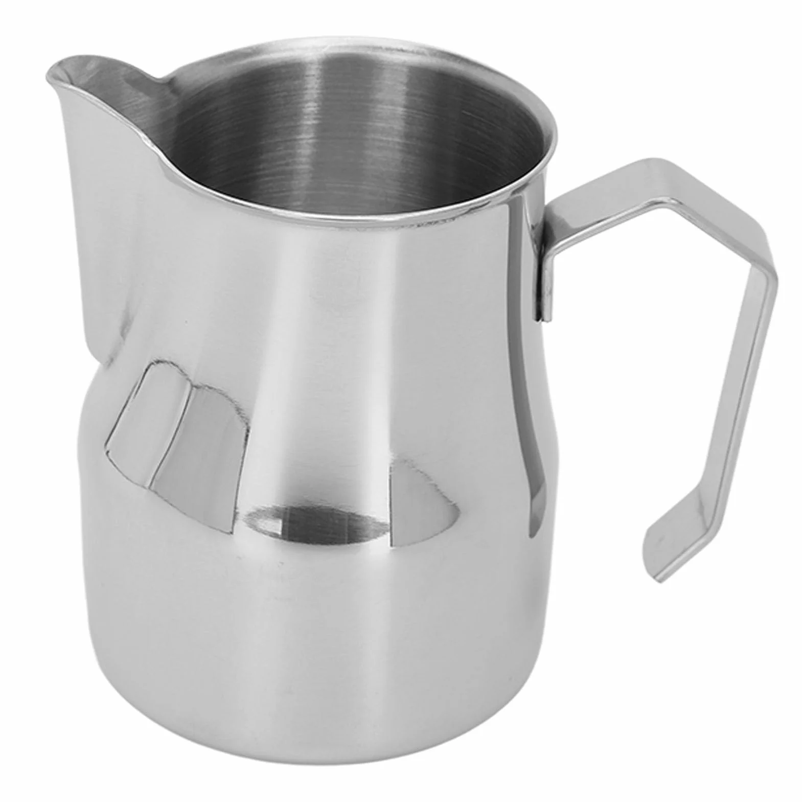 Kubek do spieniania mleka ze stali nierdzewnej, dzbanek do gotowania na parze, dzbanek do spieniania mleka (srebrny 350 ml)