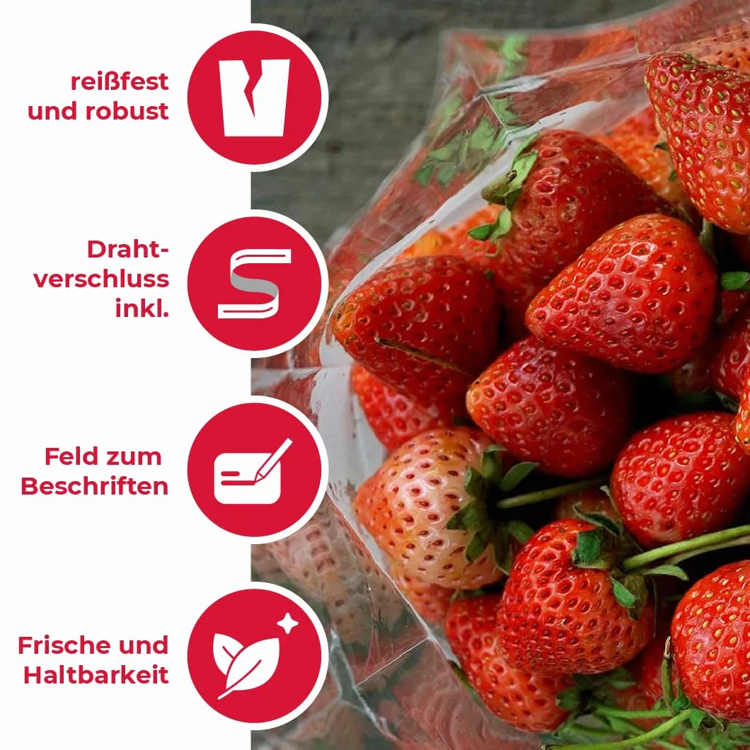 Paclan, Worki do zamrażania 6 litrów, 20 sztuk, przezroczyste