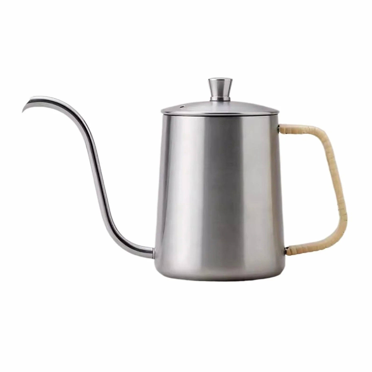 Dzbanek do kawy 500 ml Delikatne usta Ręczny napar Dzbanek do kawy 304 Dzbanek filtrujący ze stali nierdzewnej Modny i trwały zestaw do herbaty domowej do domu, kuchni (kolor: A)