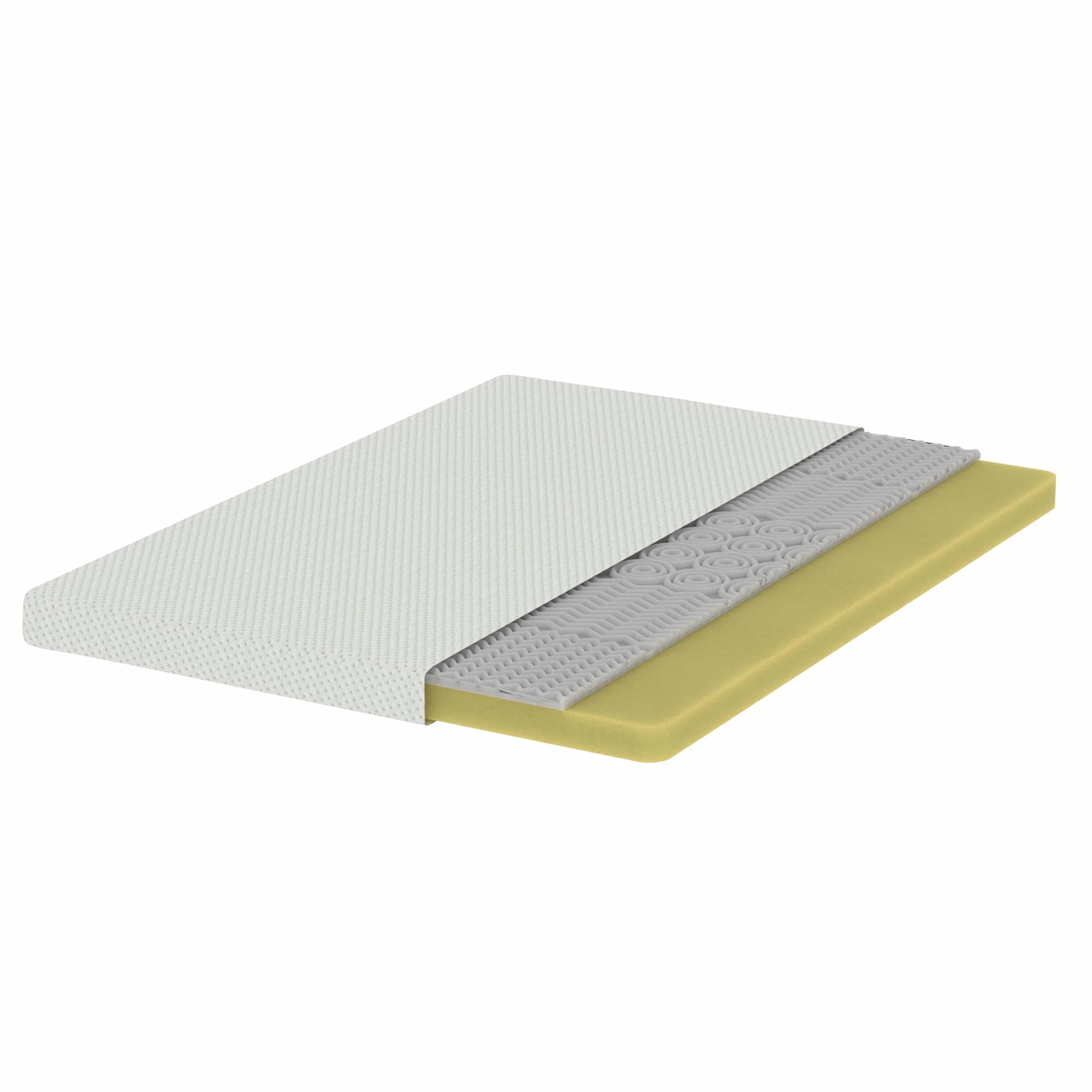 Zinus Materac piankowy Visco, 90 x 200 cm, komfortowy materac o średnim stopniu twardości, poszewka pikowana, wysokość 11 cm, certyfikat Oeko-Tex, szary