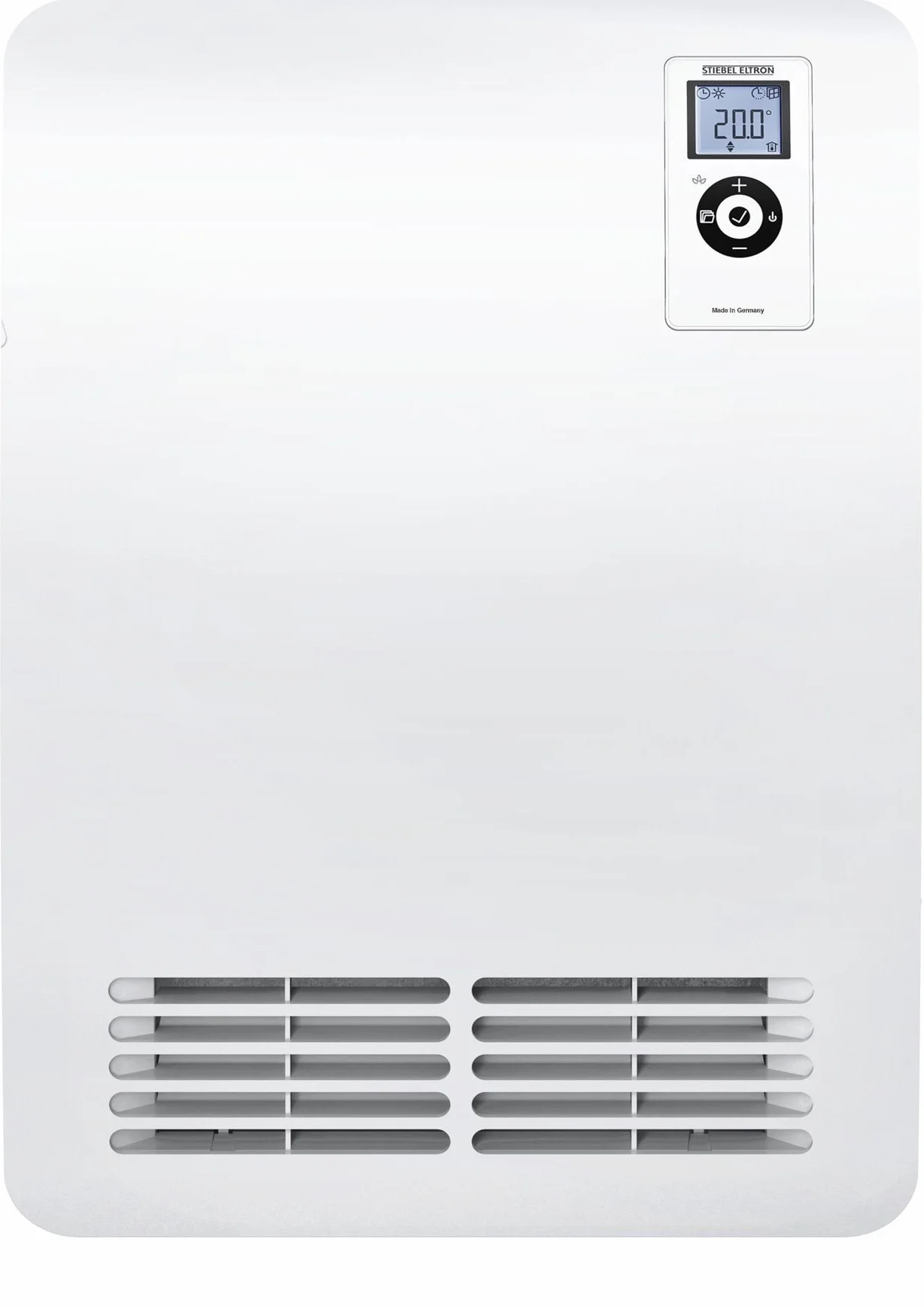 STIEBEL ELTRON Ogrzewacz szybkonagrzewający CK 20 Premium, 2 kW na około 25 m², atest VDE, wyświetlacz LCD, programator tygodniowy, Silent Mode, energooszczędny termowentylator, łazienka, 237835