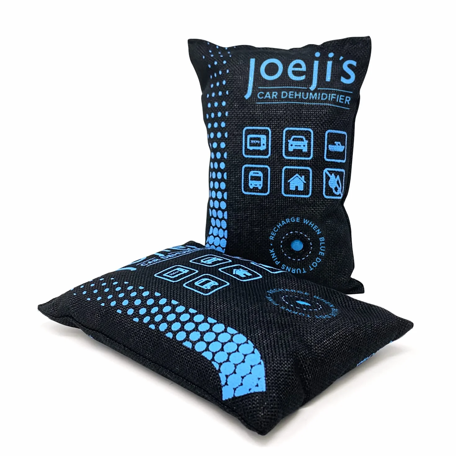 Joejis 2 x 500 g worki wielokrotnego użytku do osuszacza samochodowego – żel krzemionkowy – pochłaniają wilgoć, aby zapobiec kondensacji mgły – odmgławiacz szyby samochodowej