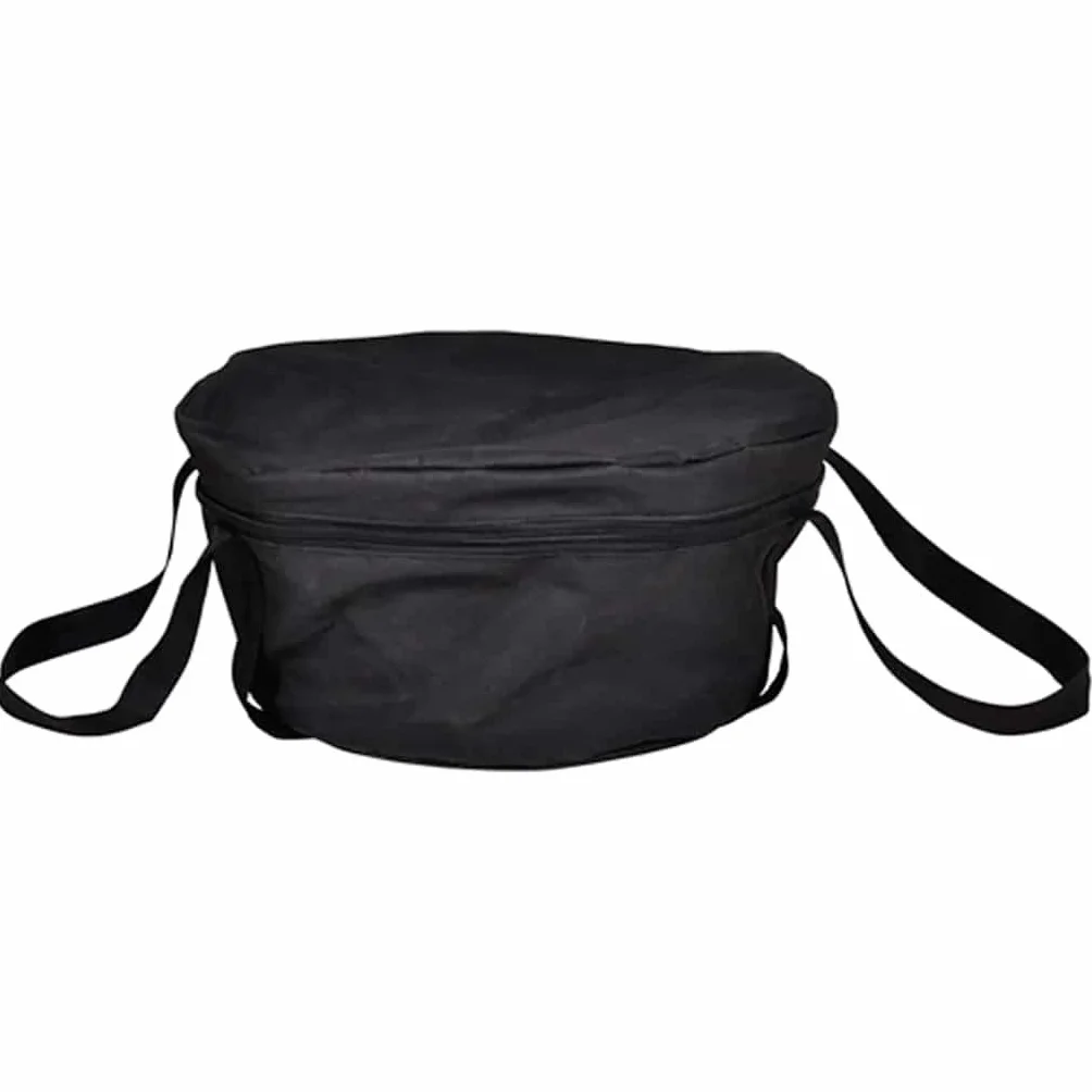 Garnek Dutch Oven żeliwny garnek do duszenia 8,8 l z pokrywką i uchwytem i torbą do przenoszenia potraw z mięsa, warzyw, gotowania i smażenia w piekarniku, kuchence gazowej