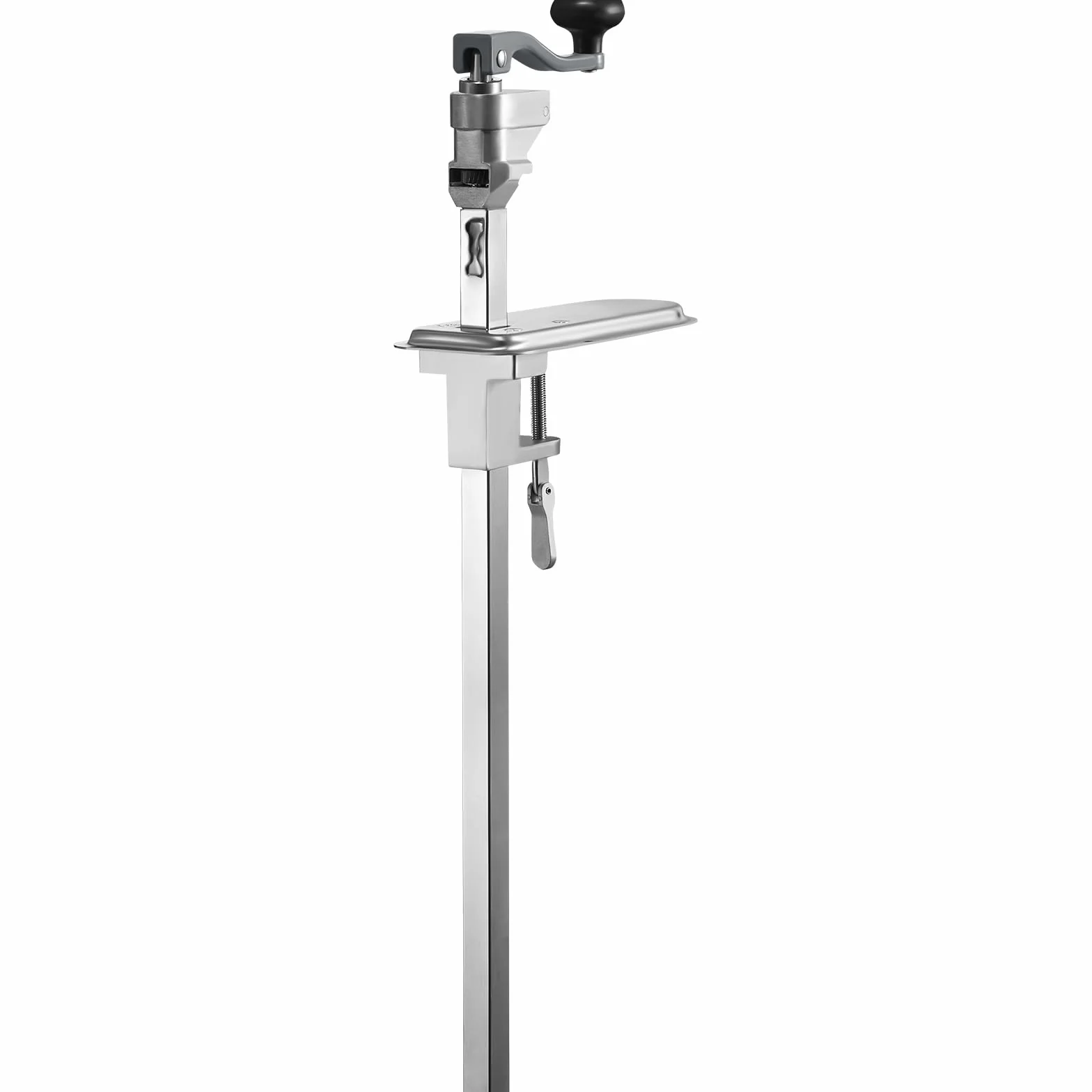 VEVOR Profesjonalny ręczny otwieracz do puszek do puszek o wysokości do 40 cm 7 sztuk/min otwieracz do puszek ze stali nierdzewnej regulacja 25 cm ergonomiczny uchwyt łatwe otwieranie bezpieczne
