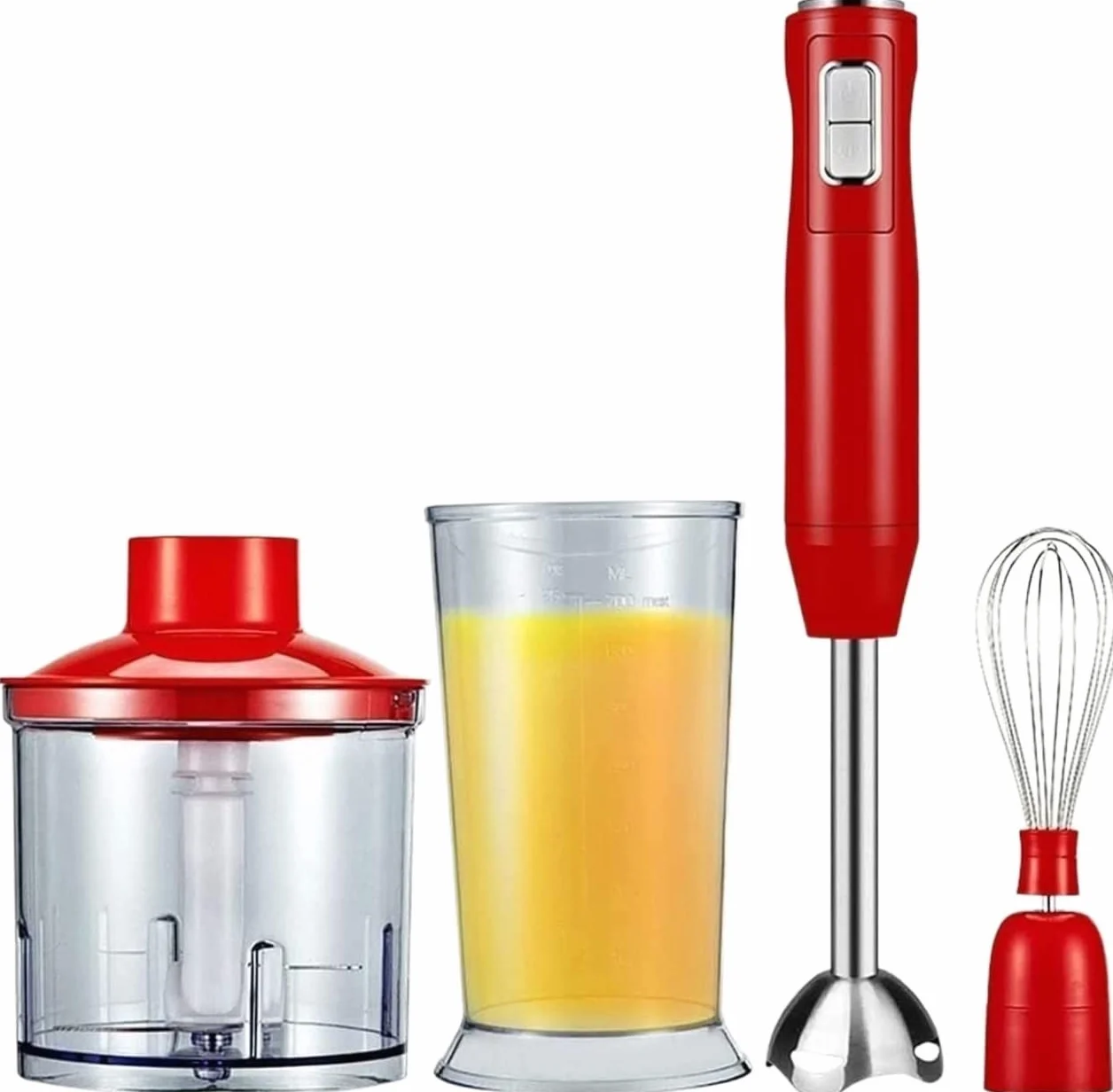 Blender ręczny, blender ręczny, 9-biegowy blender ręczny do wielu zastosowań, blender ręczny ze stali nierdzewnej 304, bez BPA, narzędzie kuchenne