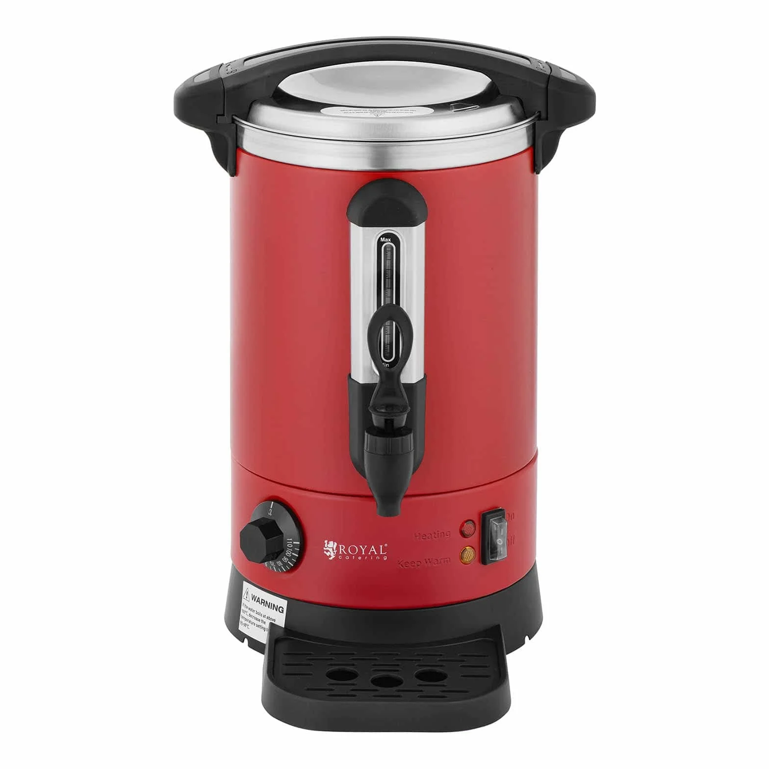 Royal Catering RC-WBDWC6R czajnik elektryczny 6,1 l 1500 W czajnik elektryczny stal szlachetna podgrzewacz do gorących napojów