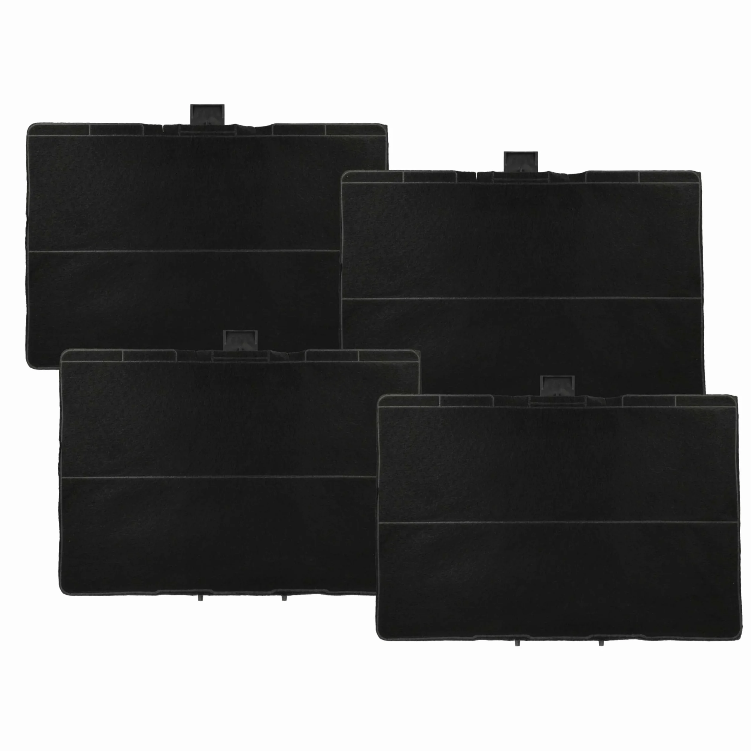 vhbw 4 x filtr z węglem aktywnym kompatybilny z Siemens LC96BA540, LC96BA540/02, LC96BA530/03, LC96BA530/02 okapy kuchenne - 31,5 x 21,5 x 2,3 cm