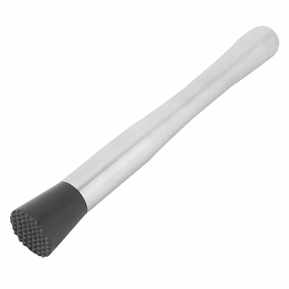 Muddler koktajlowy ze stali nierdzewnej, praktyczny młotek do lodu, 30 cm długości, idealny do mieszania napojów i koktajli