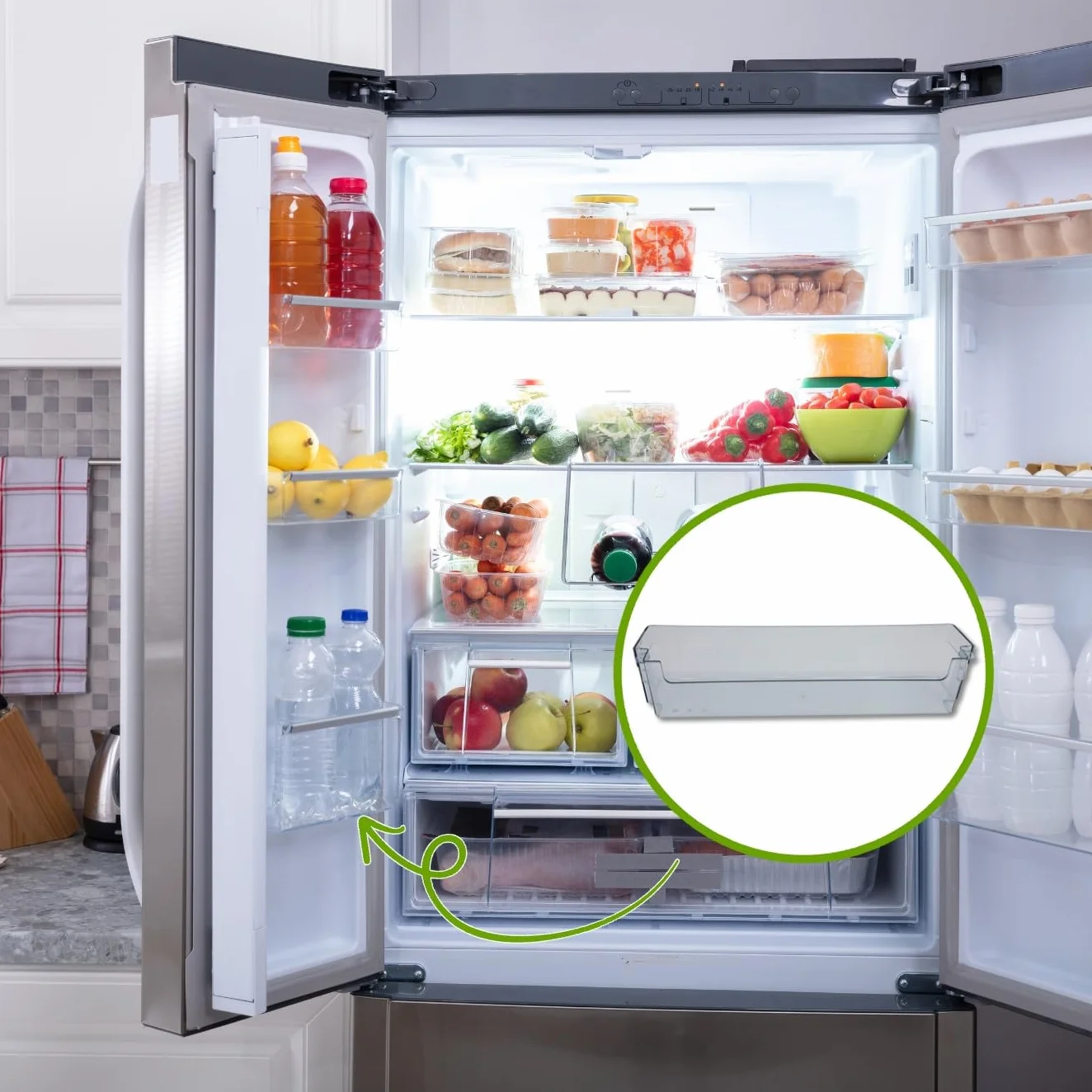 Gorenje Półka na butelki, na drzwi lodówki, lodówko-zamrażarki A6-H90 031 – nr: 407845