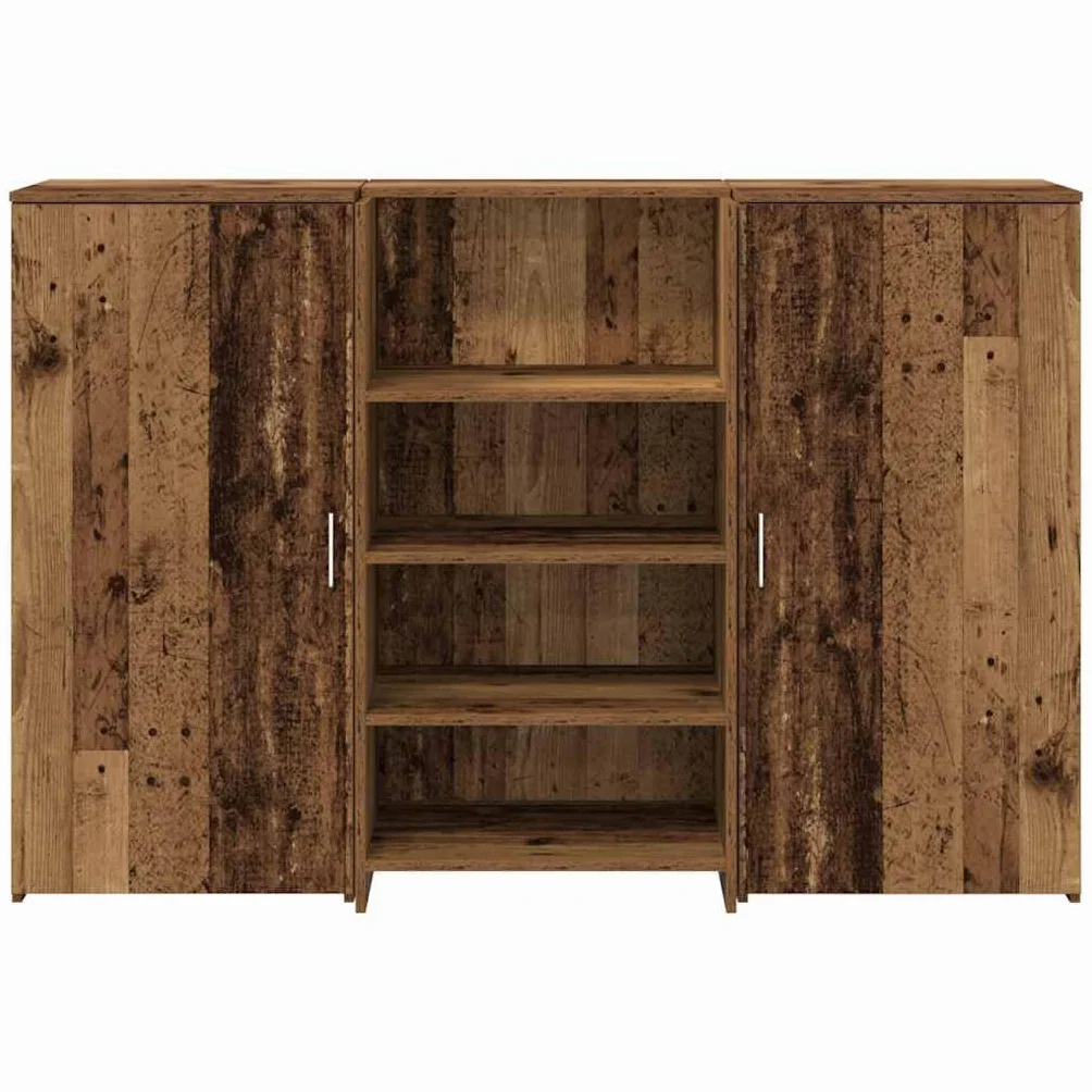Stolik recepcyjny Stary Drewniany Recepcja Counter z schowkiem i wszechstronnym projektem dla biur 155 x 50 x 103,5 cm