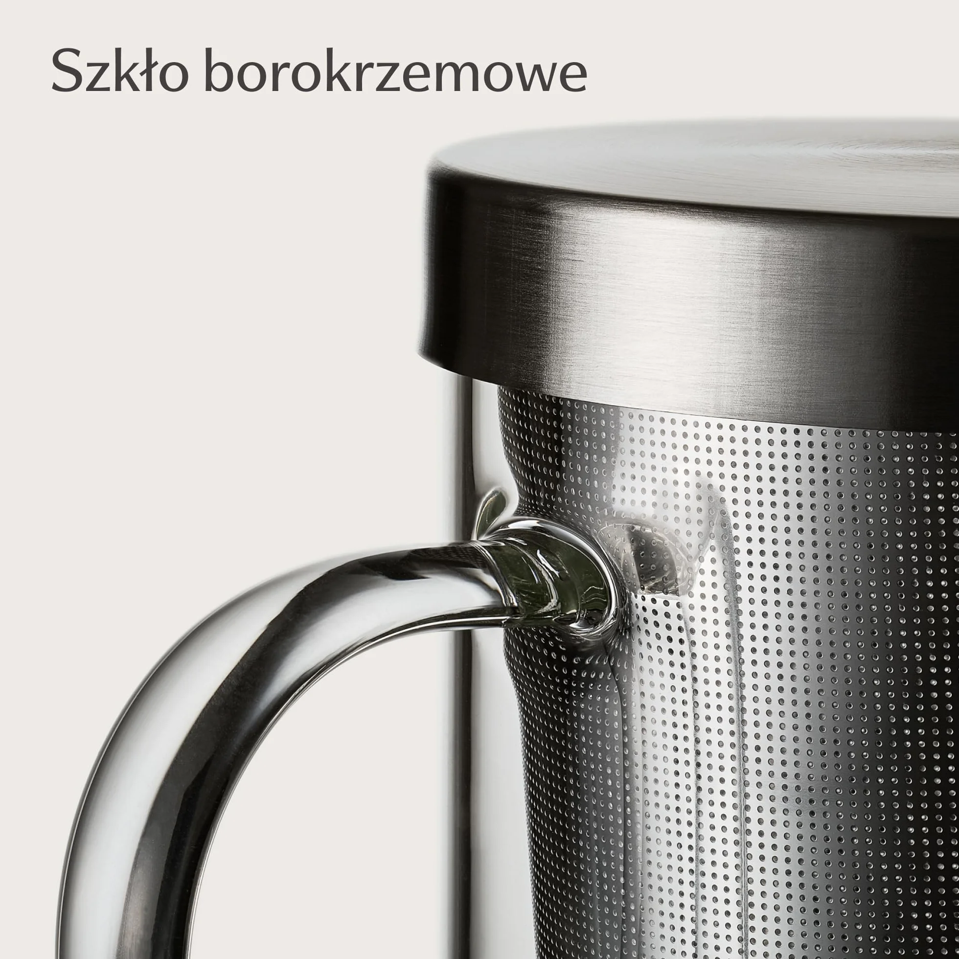 Cosumy Filiżanka do Herbaty z Pokrywką i sitkiem - Szklanka do herbaty z sitkiem i podstawką 400 ml - Duża filiżanka do herbaty ze szkła borokrzemowego - Filtr o drobnych oczkach