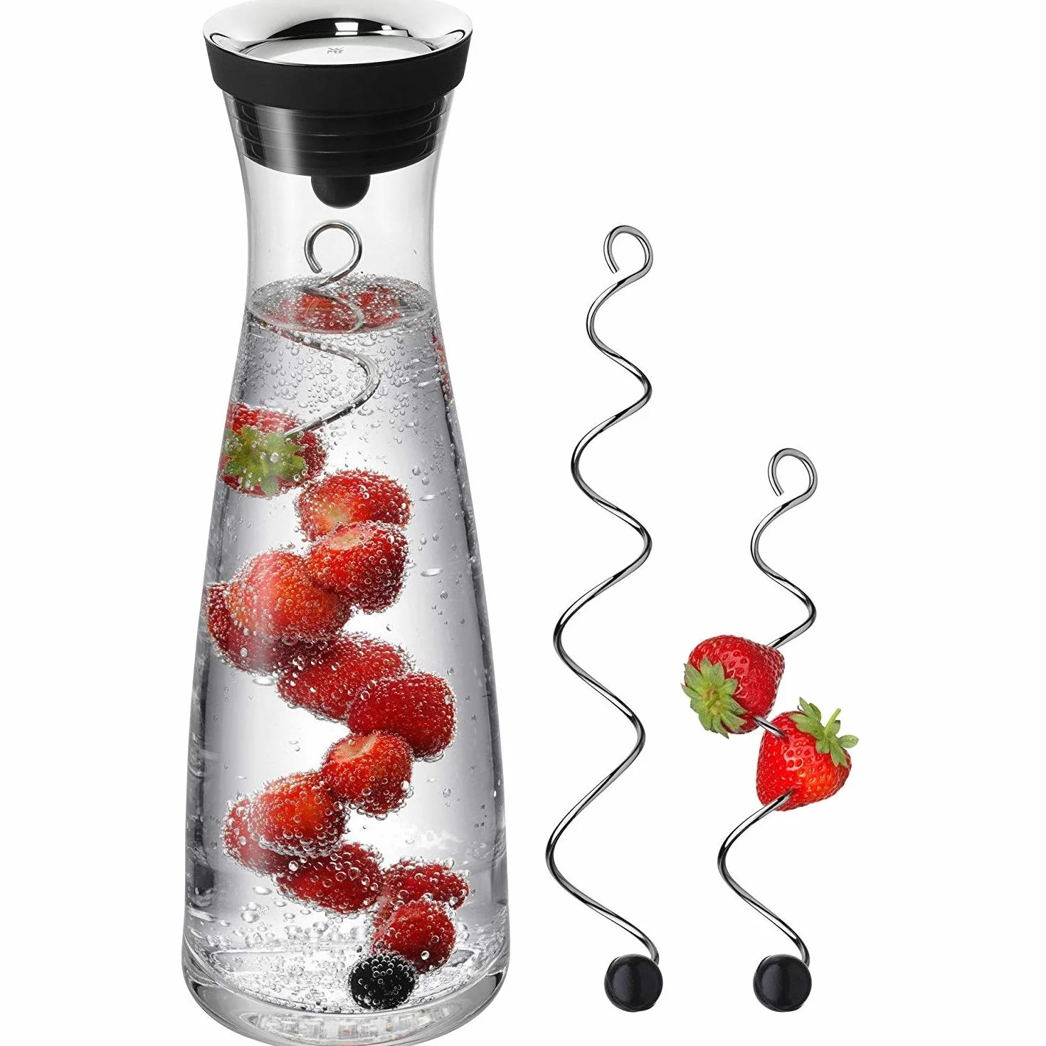 WMF Basic Karafka Szklana z Silikonowa Pokrywką, 1 l