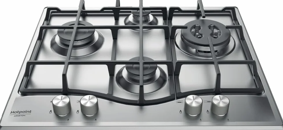 Hotpoint PCN 641 T/ix/A Podtynkowa płyta gazowa ze stali nierdzewnej