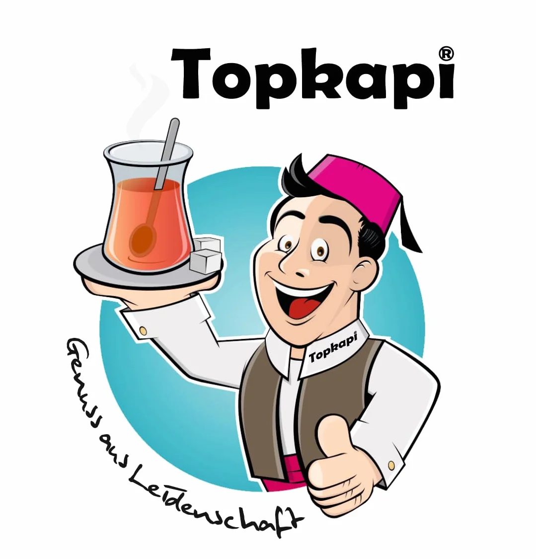 Topkapi - 18-częściowy turecki zestaw do herbaty Lina-Sultan, 6 szklanek do herbaty, 6 podstawek, 6 łyżeczek do herbaty, kompletny zestaw