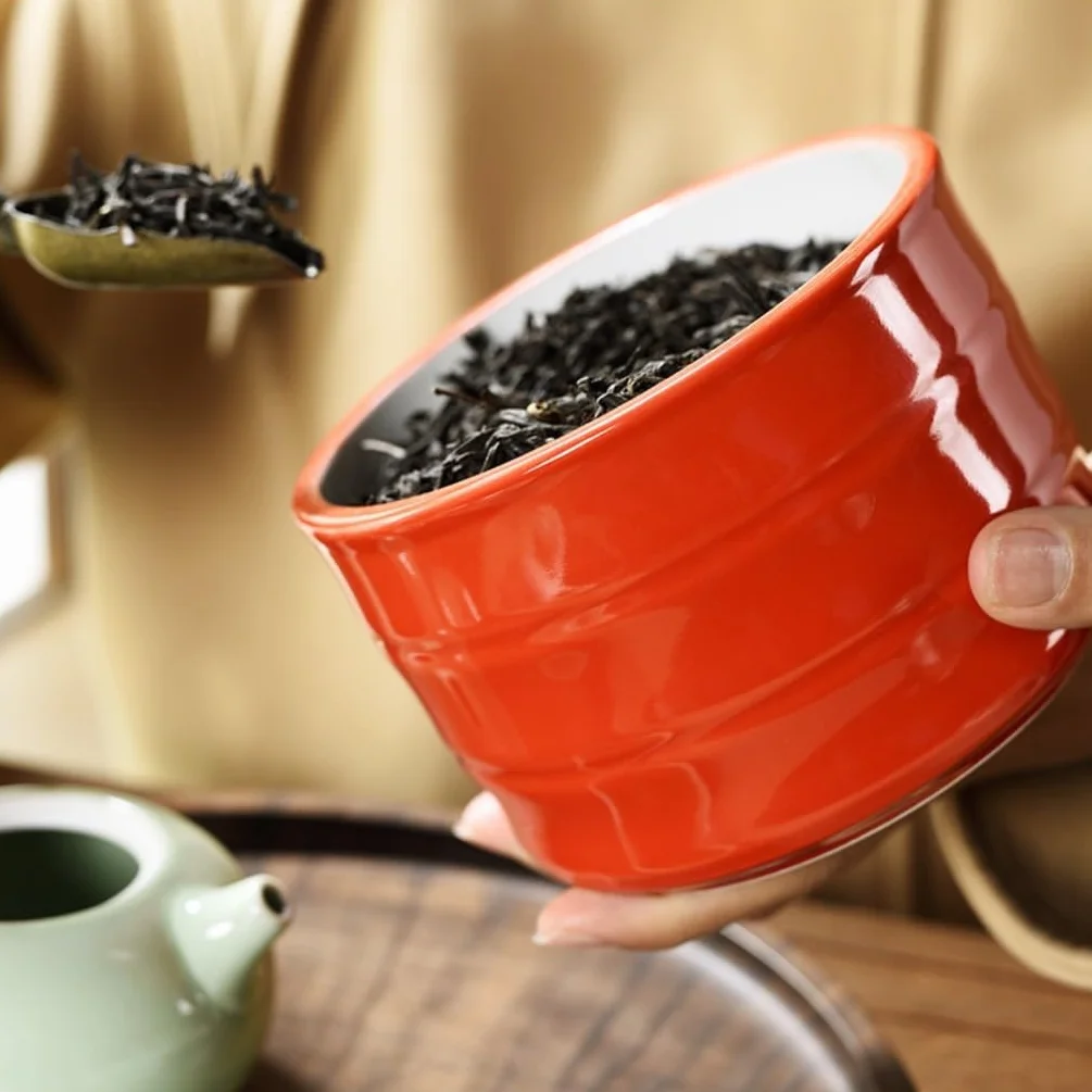 Pojemnik na herbatę domowy luźny słoik do przechowywania herbaty ceramiczny kuchnia pojemnik do przechowywania żywności słoik chiński herbata pojedynczy słoik pudełko prezentowe zestaw pojemnik do