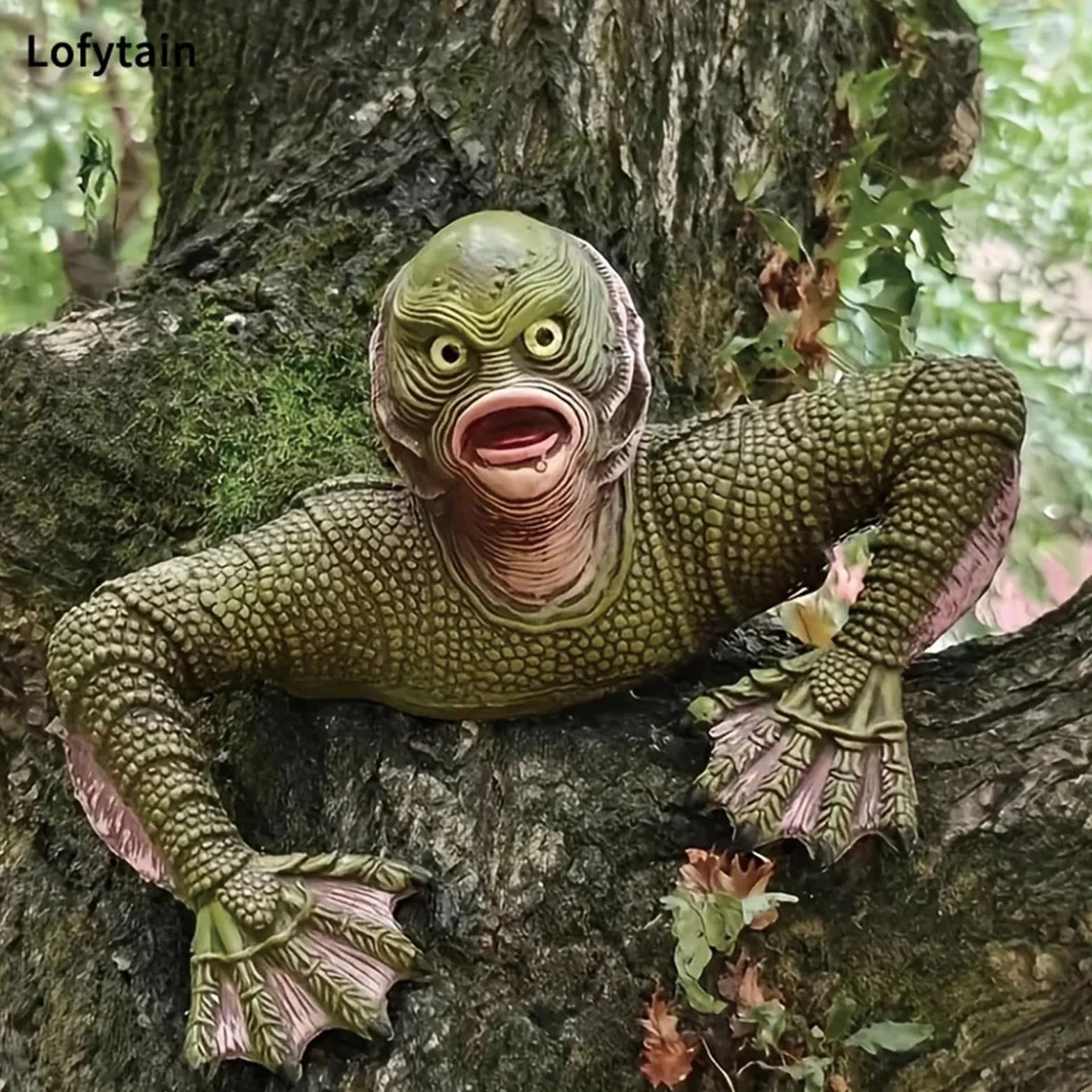 Stworzenie Z Czarnej Laguny Jaszczur Człowiek Horror Figurki Uniwersalne Potwory Horror Cosplay Jaszczur Potwór Pokój Na Zewnątrz Dekoracja Ścienna Zabawny Garaż Wystrój Domu Halloween Prezenty