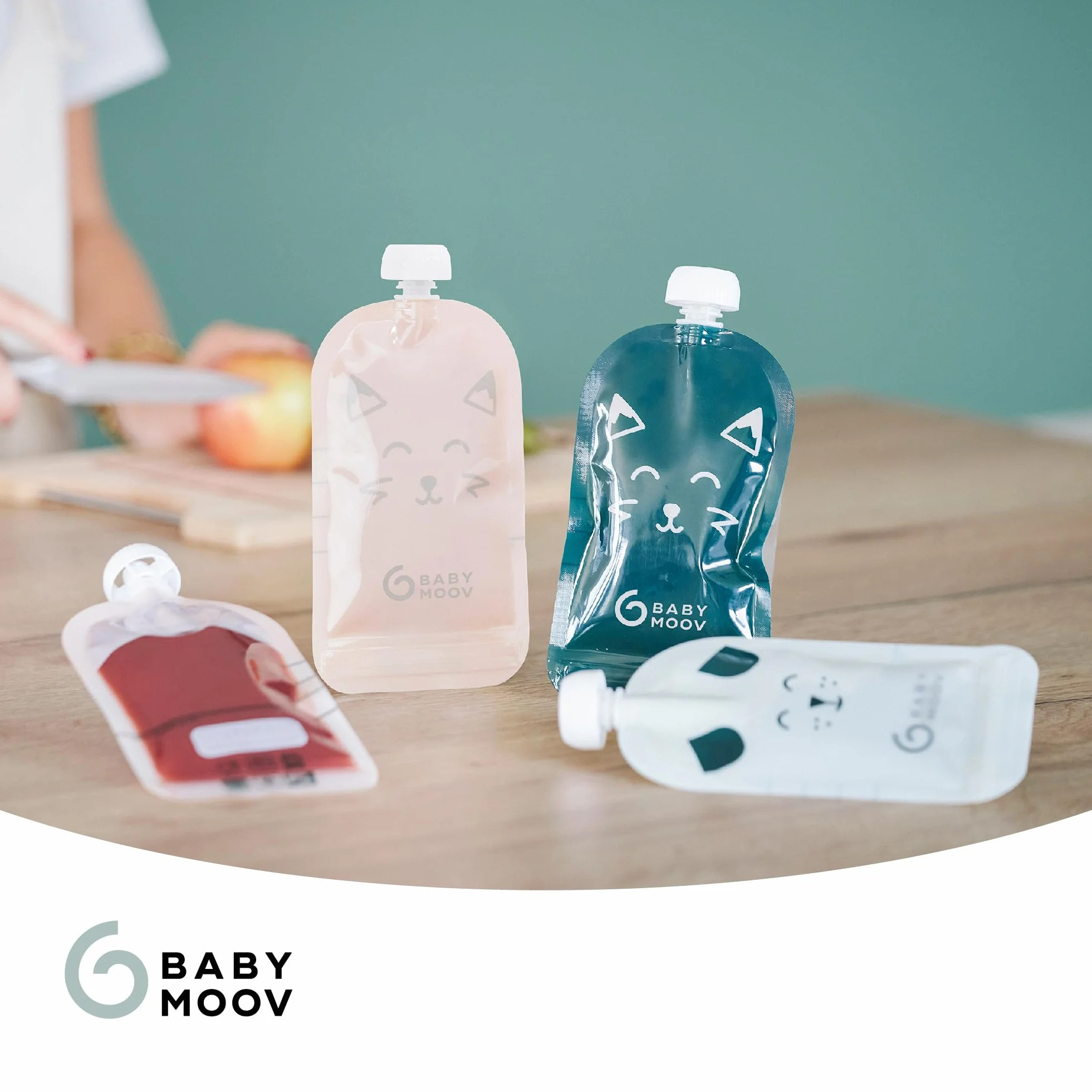 Babymoov ISY Pouches wielorazowe woreczki 150ml, zestaw 20 szt.