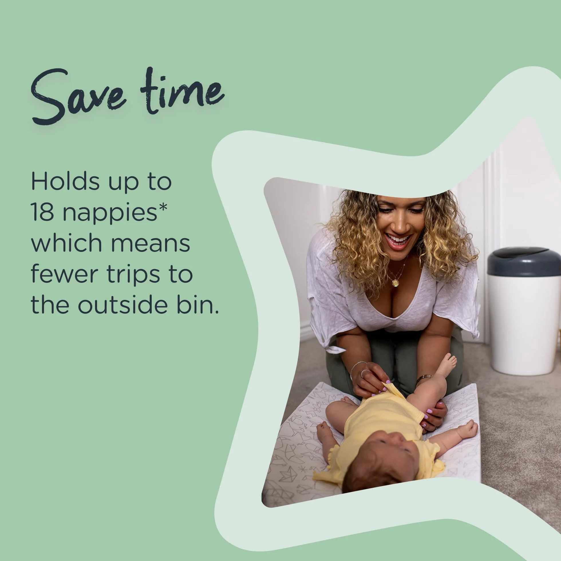 Tommee Tippee Simplee Sangenic kosz na pieluchy, szary