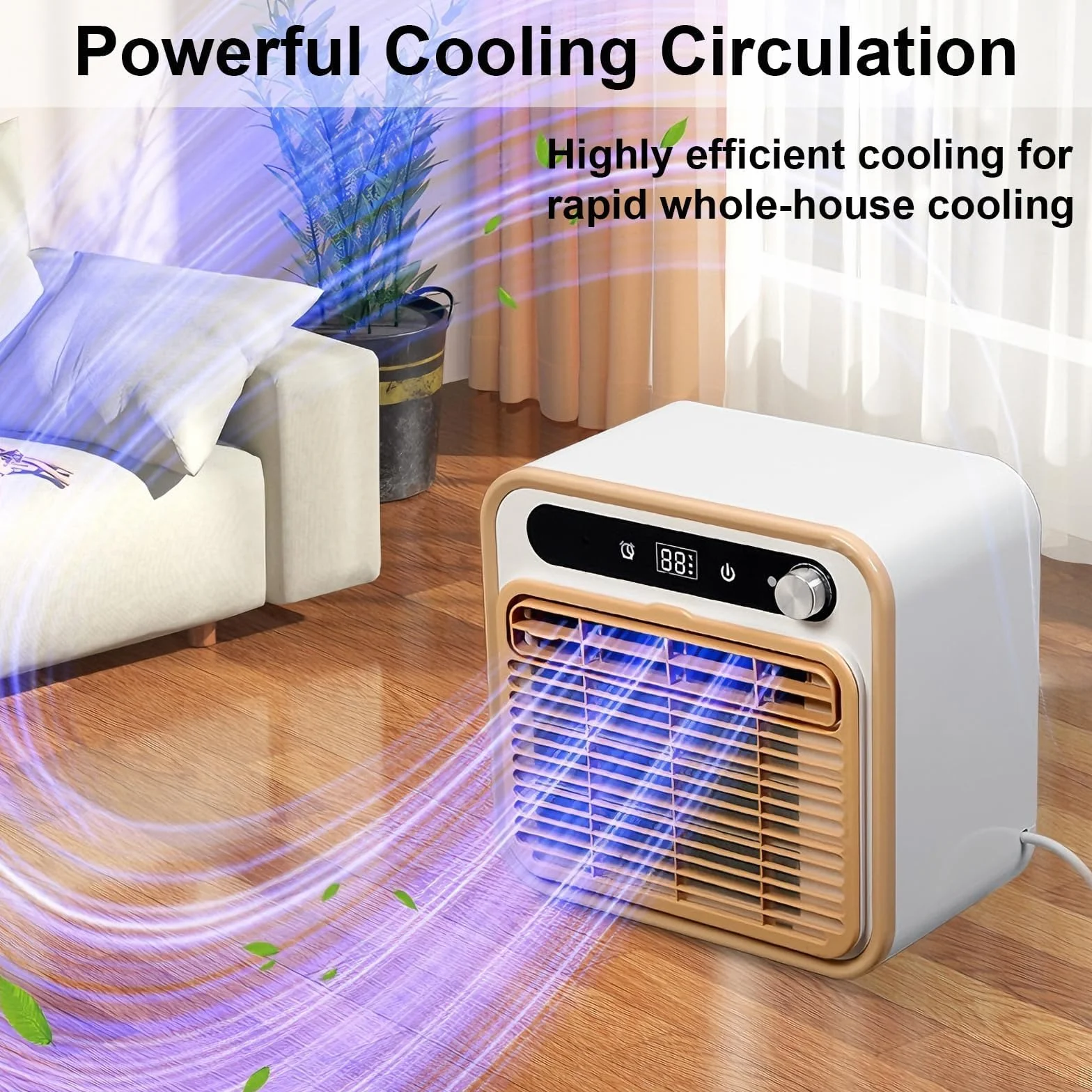 Split AC 5000 BTU, przenośny płyn chłodzący Wi-Fi z pilotem.Brak instalacji wiertarki dla samochodów kempingowych, sypialni.Cicha Operacja 40dB.Łatwy w przeprowadzce projekt przyjazny dla najemców.