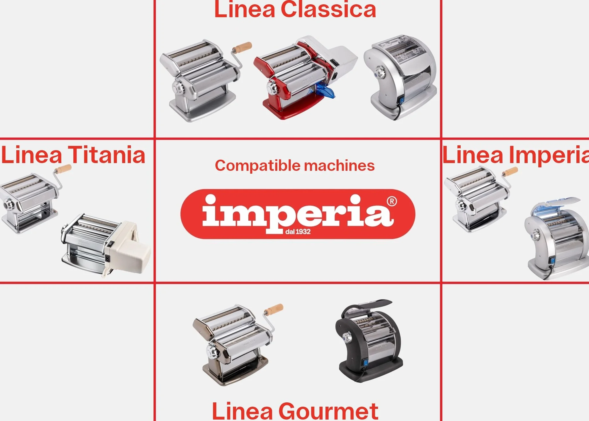 Imperia Klasyczna linia Raviolamp. Forma ravioli Made in Italy. Akcesoria do maszyny do ciasta. Akcesoria kuchenne z aluminium do świeżego ciasta. Z Mattarello (12 Ravioli szefa kuchni)