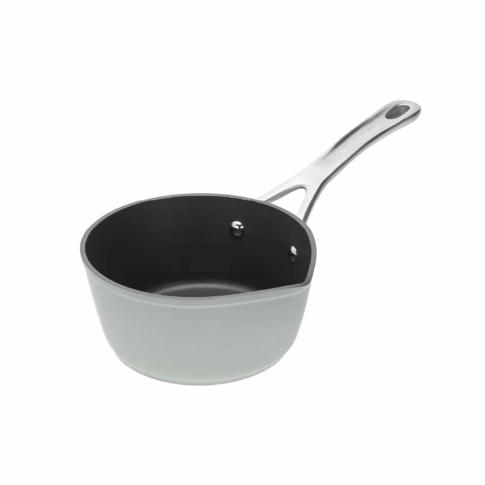 Laura Ashley 16cm Garnek do Mleka z Dziobkiem – 1,2 Litra Aluminiowy Mała Patelnia do Mleka, Bez PFOA/PFAS, Kompatybilny ze Wszystkimi Kuchenkami, Odporny na Pieczenie w Piekarniku i Mycie w Zmywarce