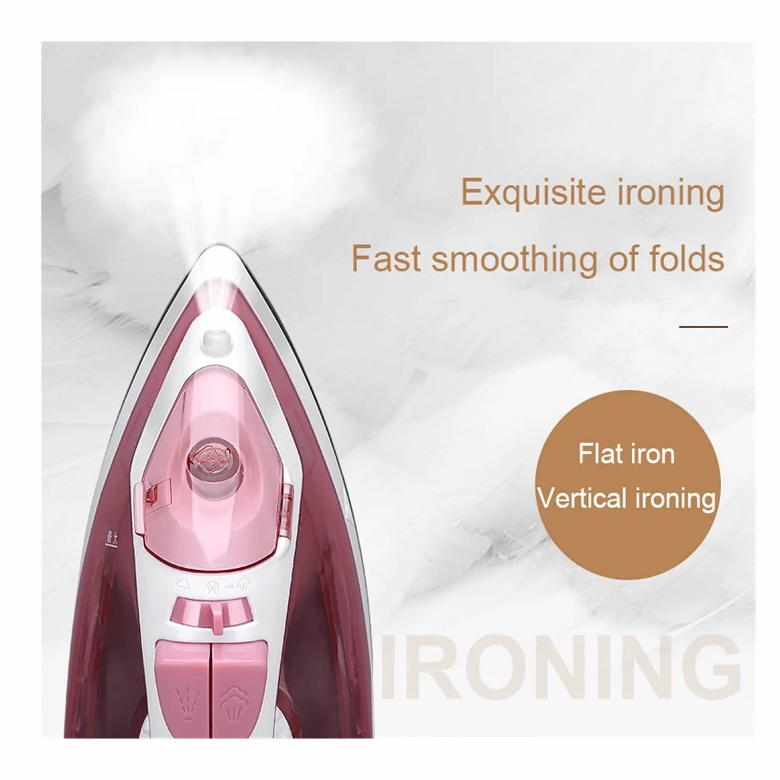 Parownica do odzieży Travel Przenośna mini odzież z regulacją temperatury Żelazko parowe Maszyna do prasowania na sucho i na mokro