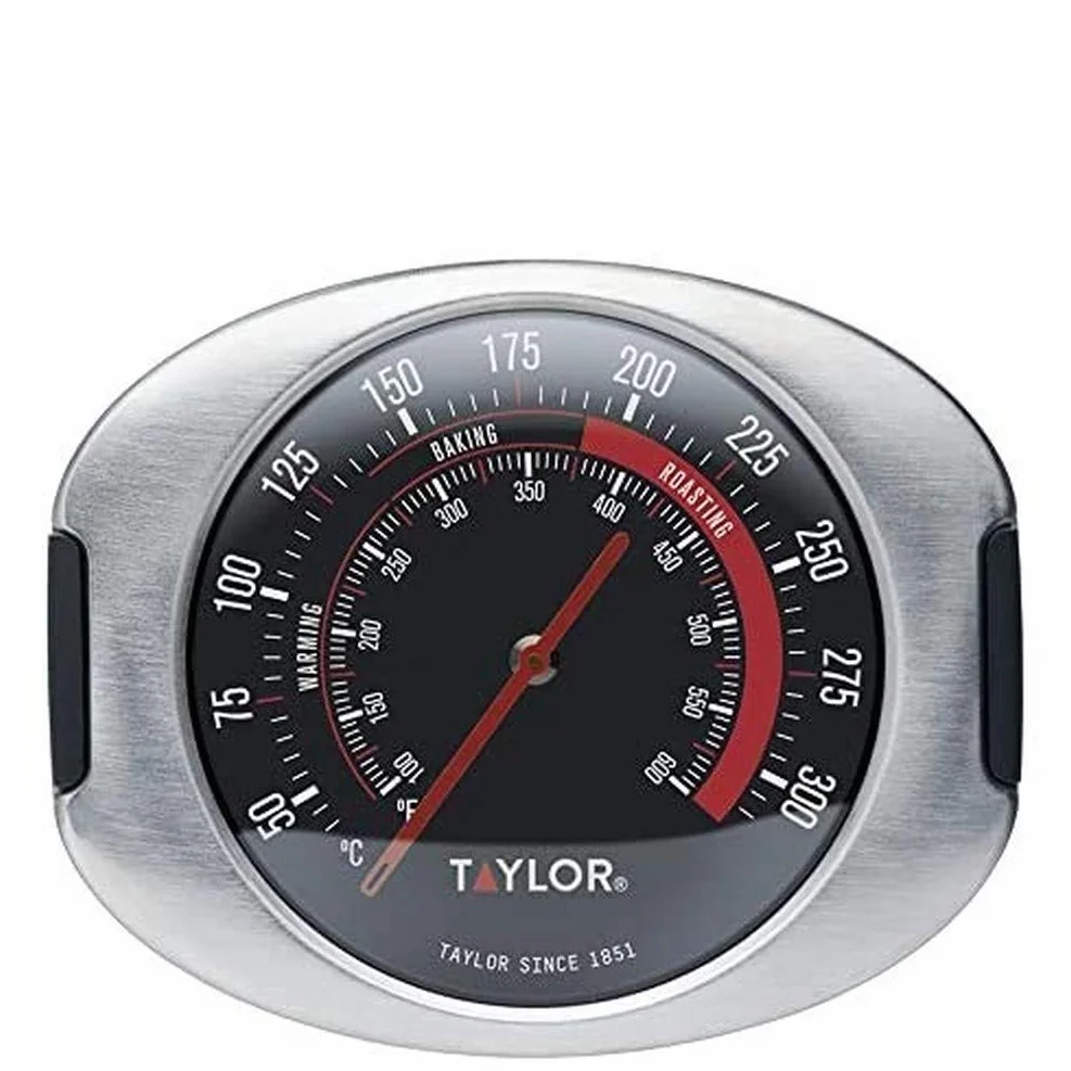 Taylor Pro, Termometr do Piekarnika, Podstawka i Haczyk do Zawieszania, Stal Nierdzewna, 20,2 × 17,4 × 5 cm