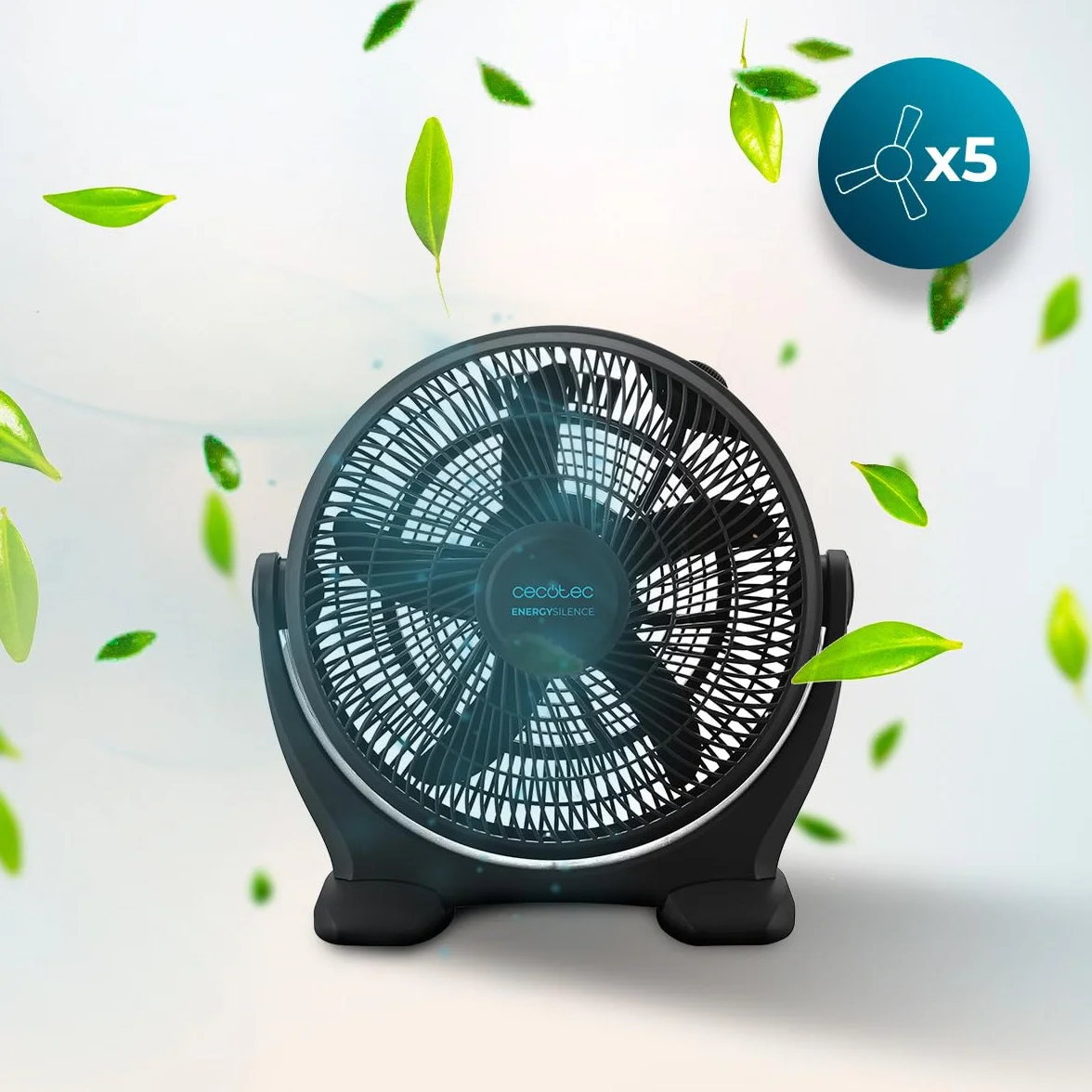 Cecotec EnergySilence 1400 FloorFlow Przemysłowy wentylator podłogowy 50 W 14 cali 3 prędkości