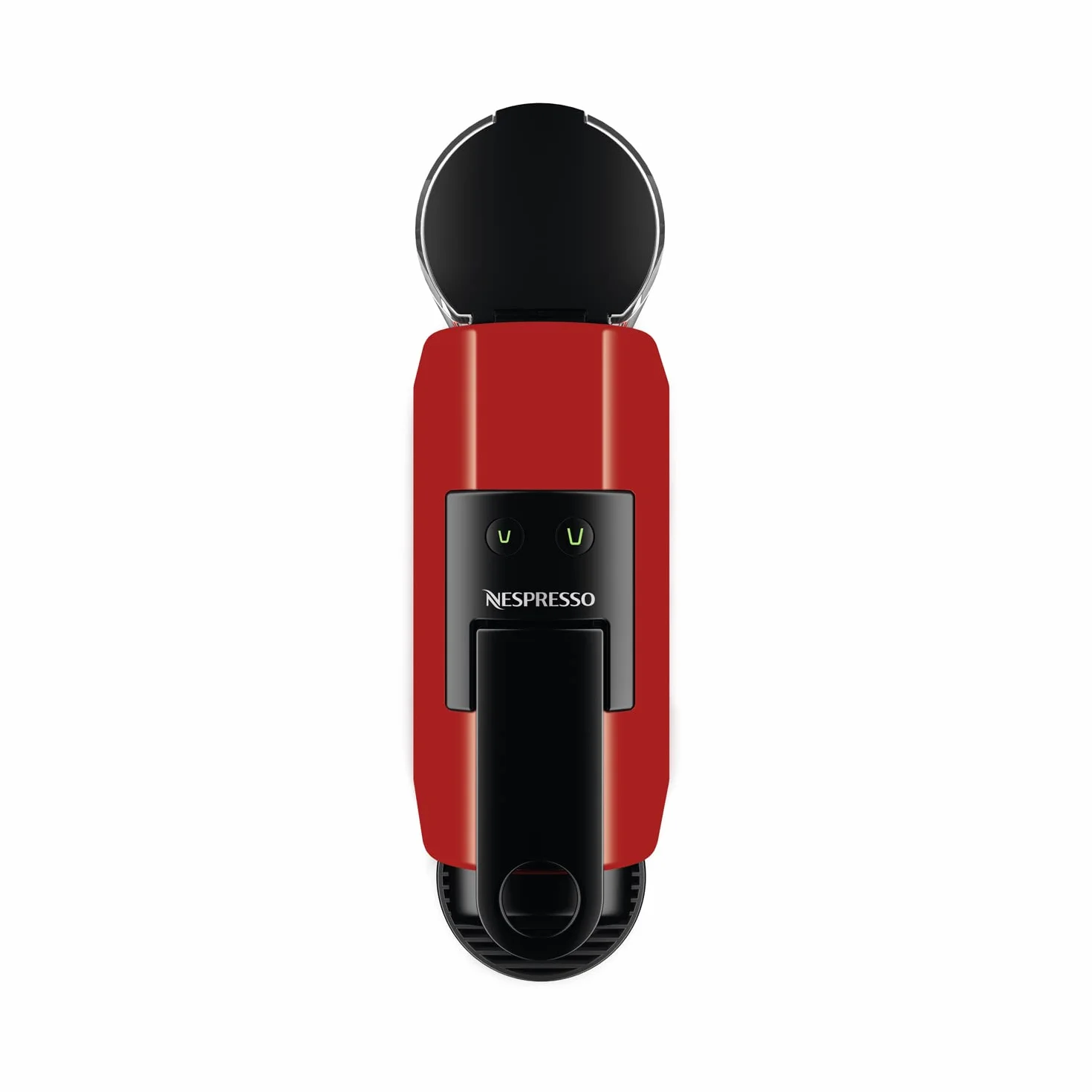 Nespresso De'Longhi Essenza Mini EN 85.R ekspres do kawy na kapsułki, zestaw 7 kapsułek w różnych smakach, ciśnienie pompy 19 bar, oszczędność miejsca, 0,6 l, czerwony