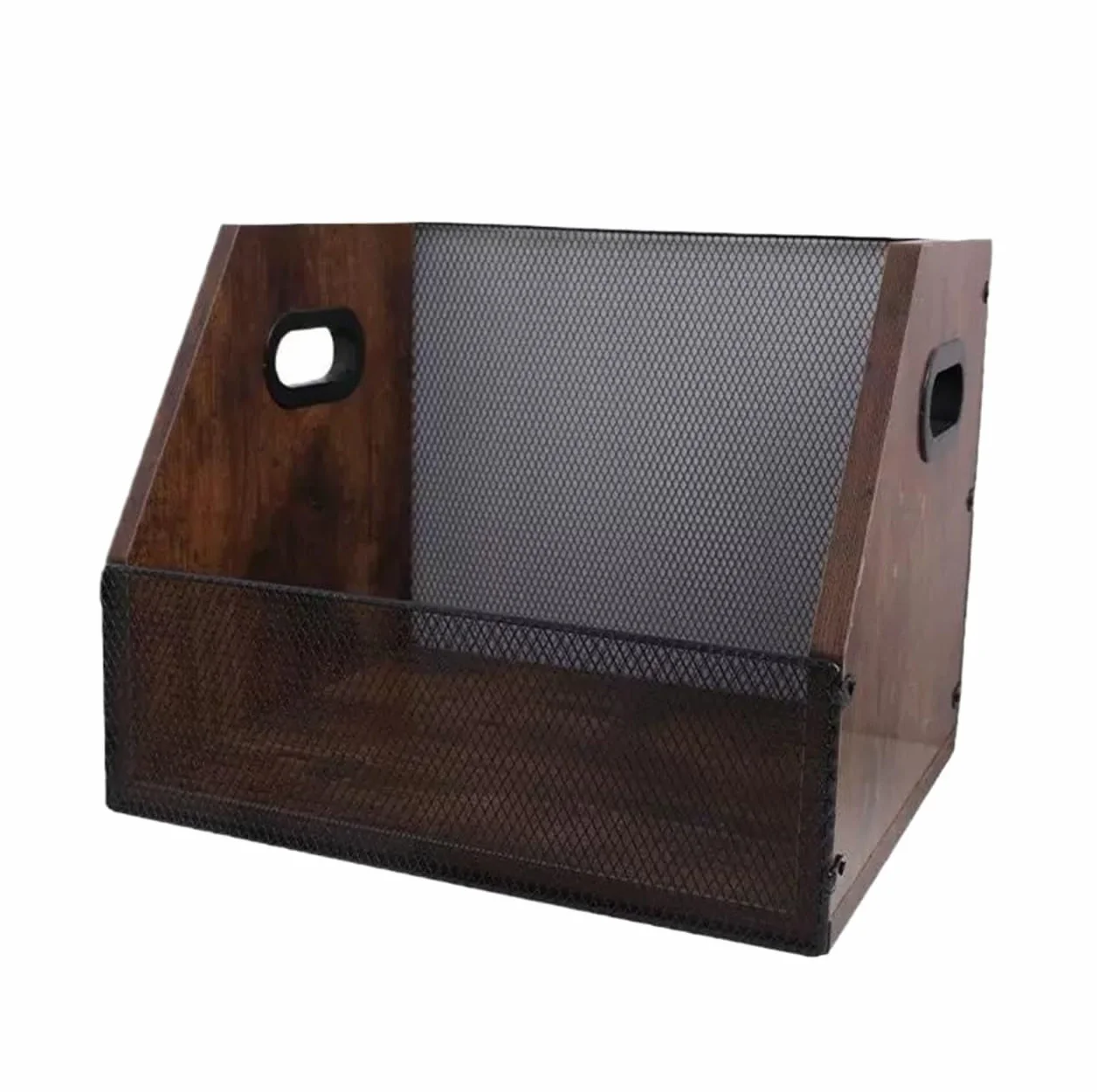Stojak na Płyty Winylowe Vintage Country Vinyl Record Storage Uchwyt Na Płyty Winylowe Biurko Do Przechowywania Do Ekspozycji, Składany Wyświetlacz Winylowy