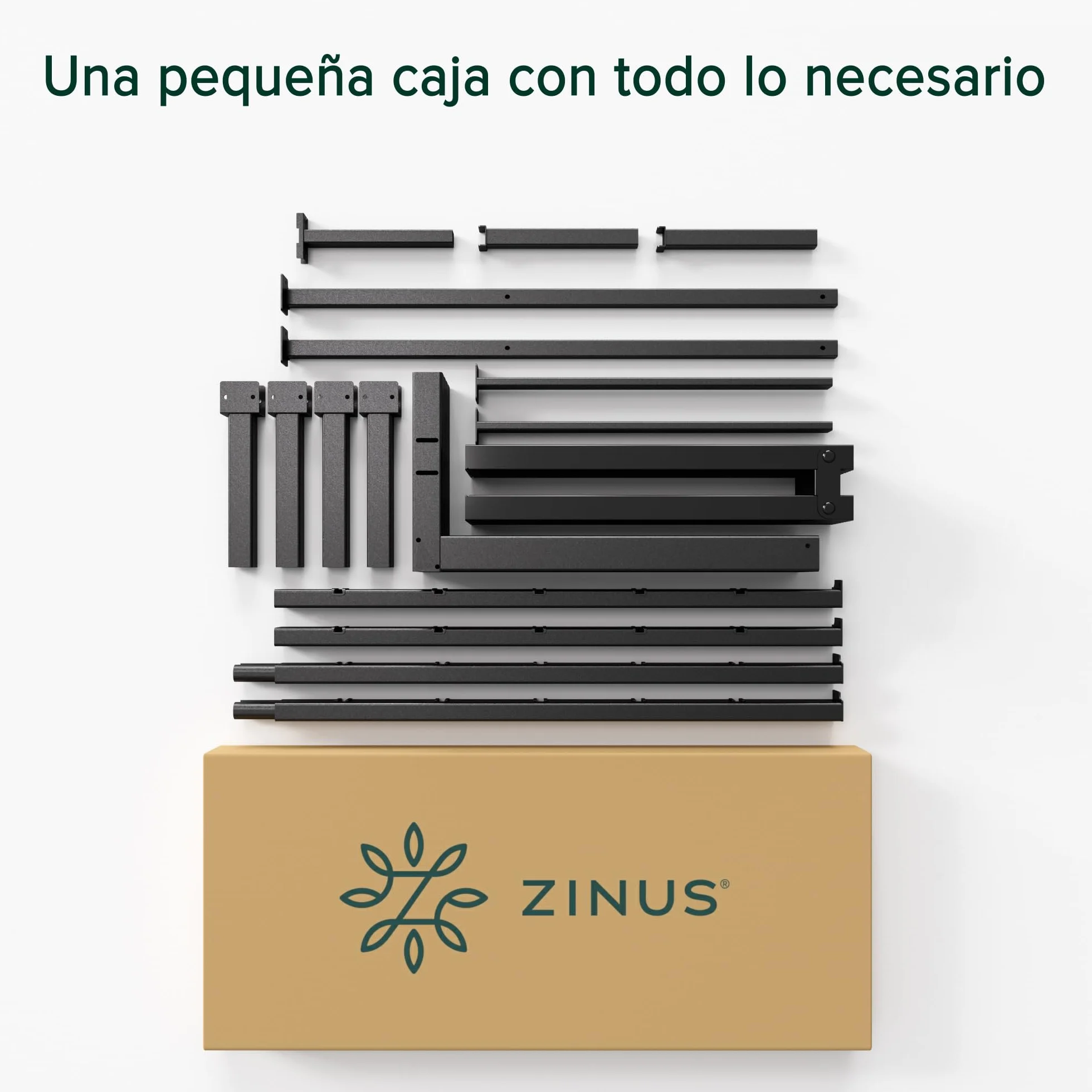 Zinus Rama łóżka z metalową platformą Elias 36 cm wysoki uchwyt uchwyt stalowy uchwyt łatwy montaż