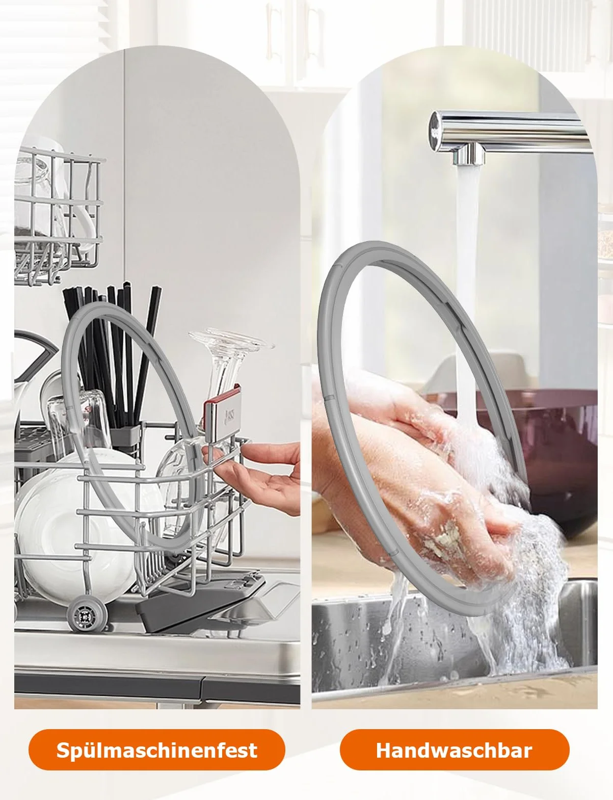 Mellbree Pierścień uszczelniający 22 cm do Fissler | 600-000-22-795/0 – uszczelka zapasowa do naczyń ciśnieniowych Fissler Vitaquick, Vitavit Comfort/Premium/Edition, wyprodukowane po 2010 roku (2
