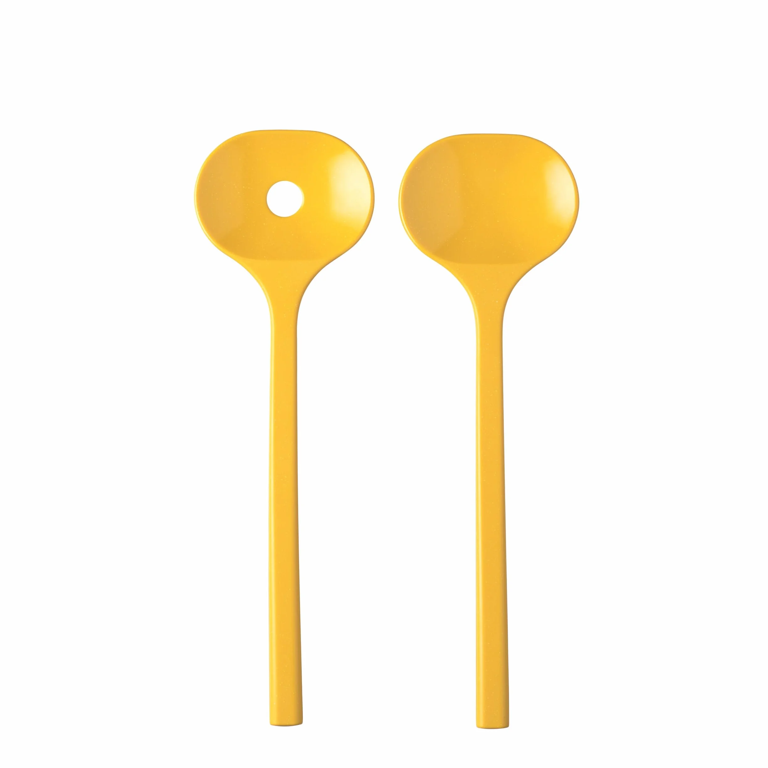 Salad server set Bloom 2 pcs - Pebble yellow.