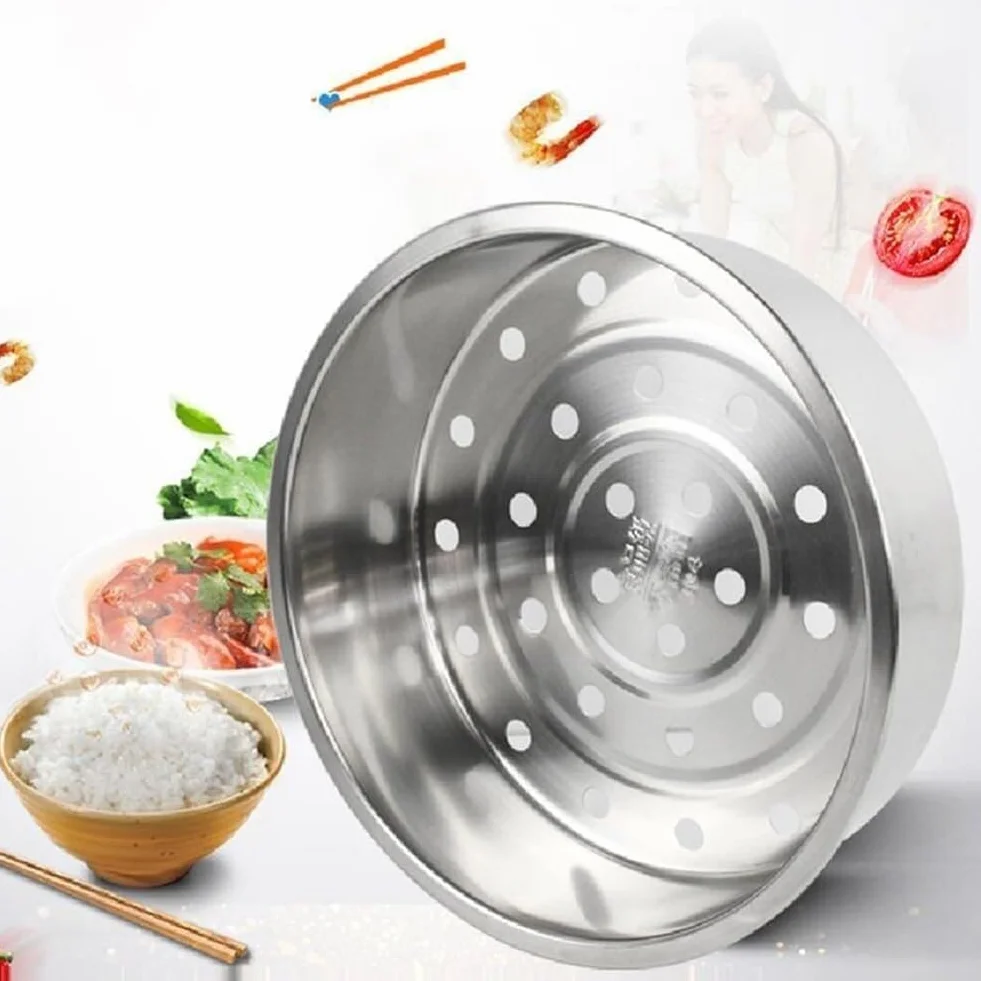 Stojak do gotowania na parze, stojak do gotowania na parze Ze stali nierdzewnej 304, pogrubione, pogłębione części naczyń kuchennych(21.1CM 2PCS)