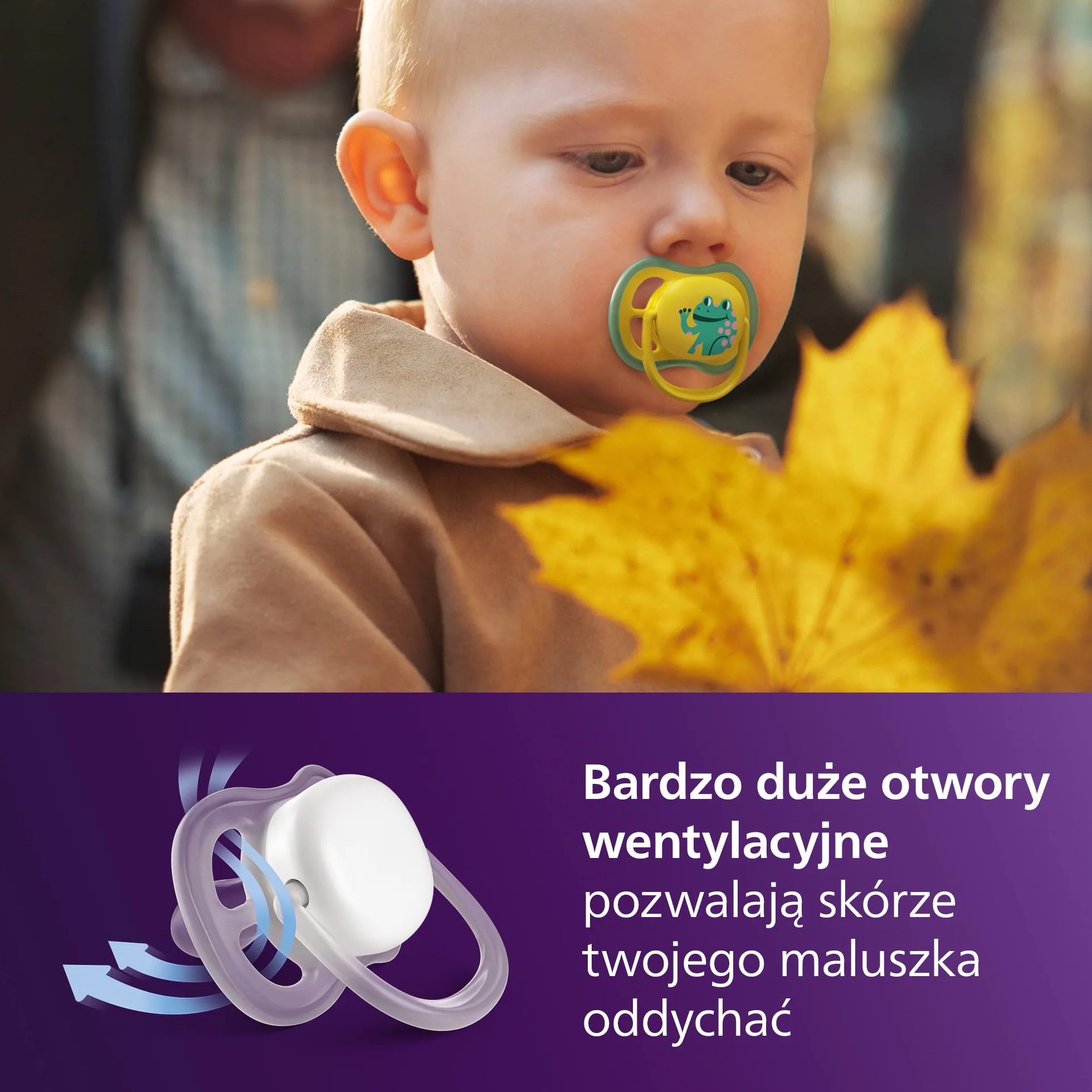 Philips Avent Ultra Air Smoczki Day & Night — ortodontyczny smoczek dla dzieci w wieku ponad 18 miesięcy, wersja świecąca w ciemności, wyjątkowo sztywna symetryczna silikonowa końcówka, 4, SCF349/56