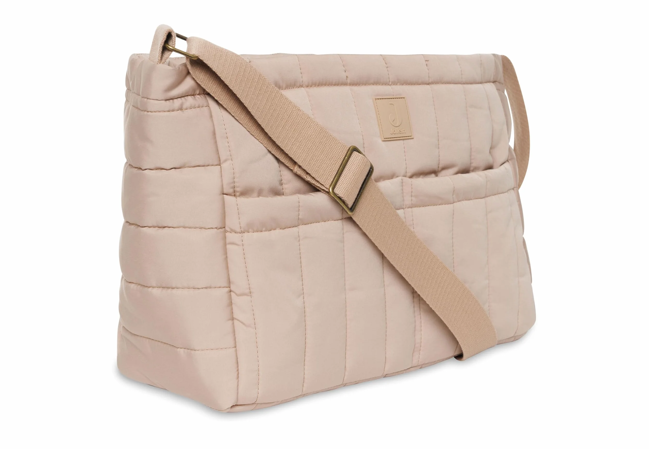 Jollein Torba do wózka dziecięcego – Biscuit – do wózka dziecięcego i wózka spacerowego – Mom Bag – wielofunkcyjna torba dla niemowląt – jasnobrązowa, biszkopt, Współczesny