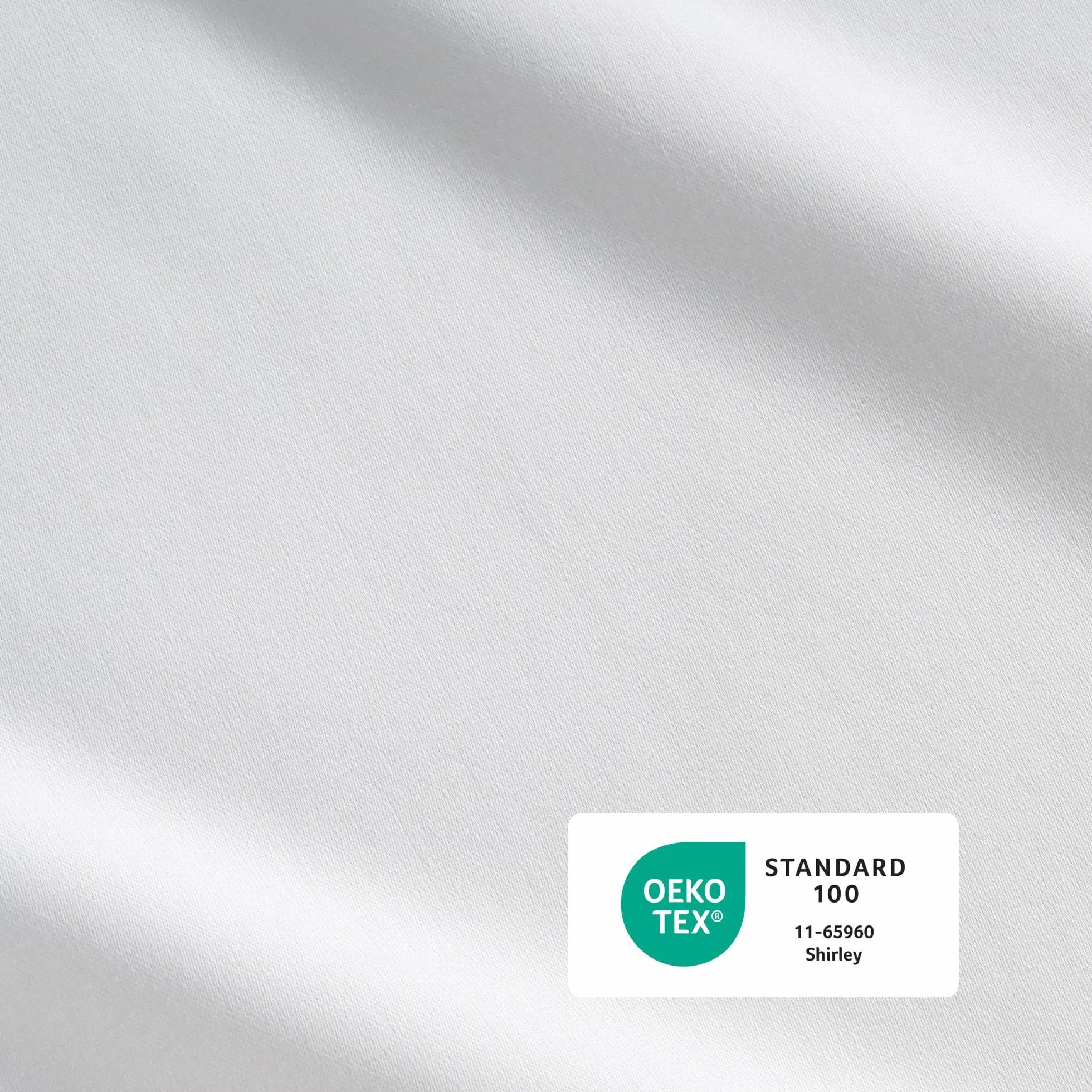 IZOD - Silky Sateen zestaw pościeli bawełnianej, gładkie i maślane uczucie, bawełna z długimi zszywkami, prześcieradła z głębokimi kieszeniami (300 TC, pełne/białe)