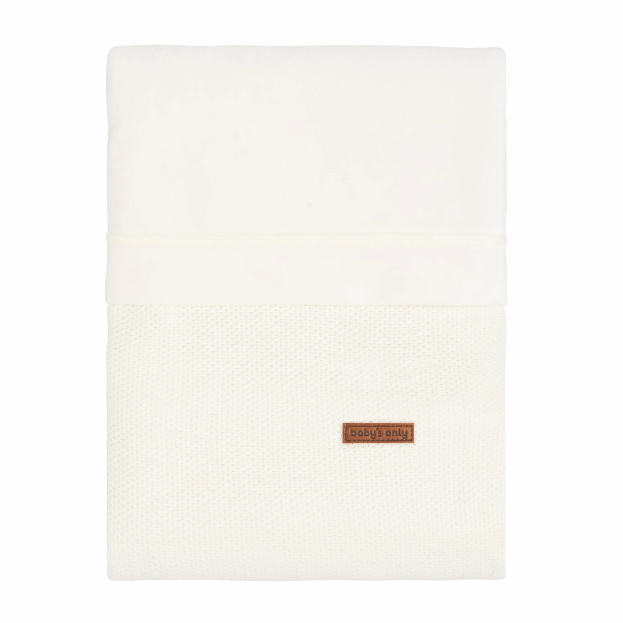 Baby's Only - poszwa na kołdrę dla niemowląt Classic - Woolwhite - 80x80 cm