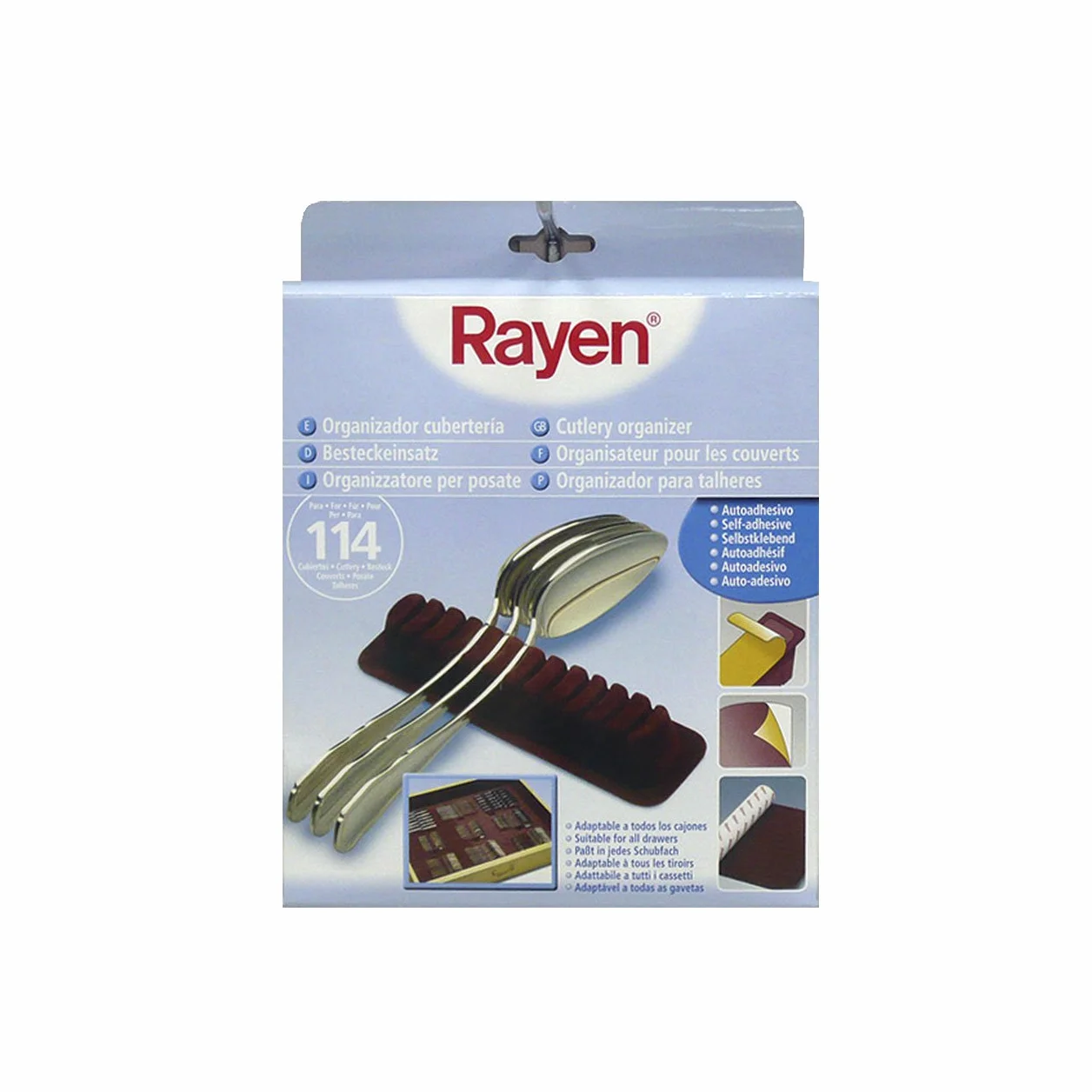 Rayen Organizer na sztućce, czerwony, 80c45 cm