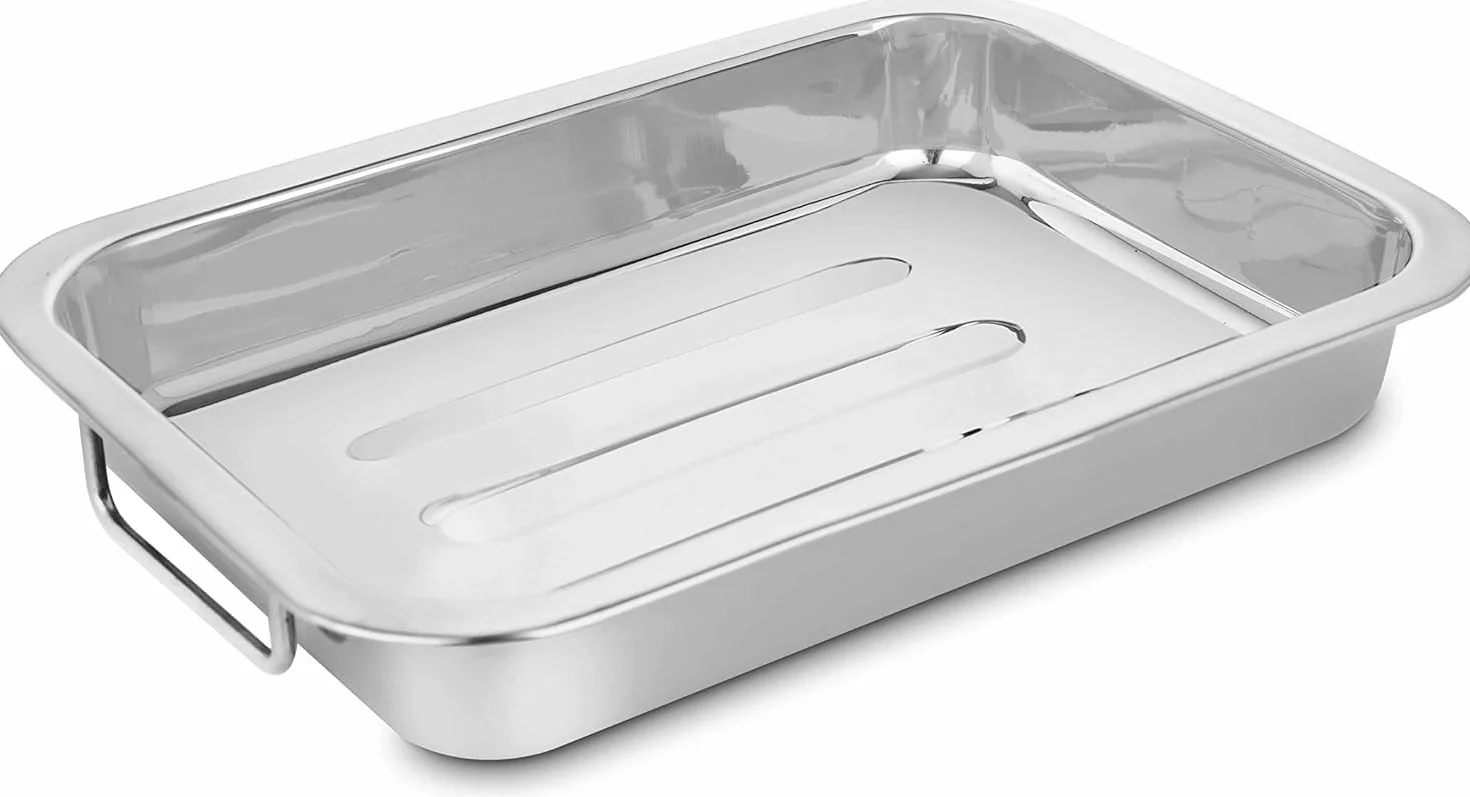 Penguin Home tacka lasagne bez stojaka, stal nierdzewna, wykończenie lustrzane