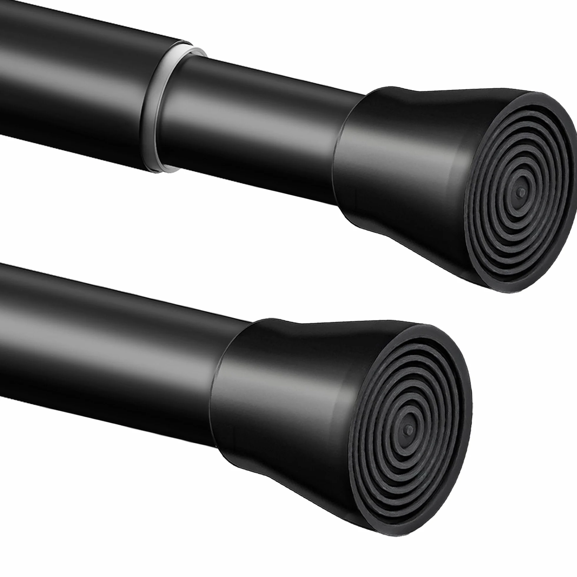 Drążek prysznicowy bez wiercenia czarny 350-405 cm Ø 32 mm