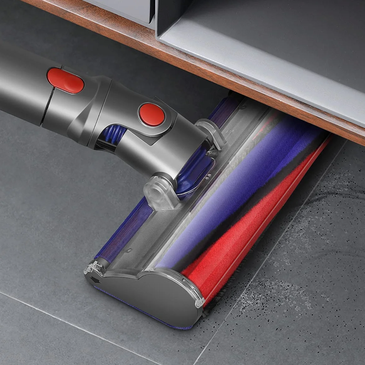 Miękki wałek z dyszą do podłóg dla odkurzaczy Dyson V8(SV10) V10(SV12) V11(SV14) bez kabla, miękki wałek z szczotką do twardych podłóg