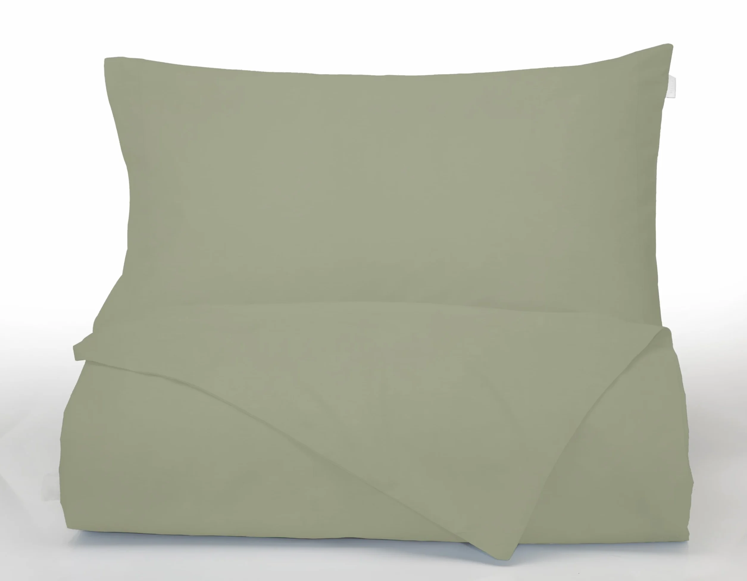 Bianca Plain Dyed Military Green Zestaw Pościel 150 cm 100% Bawełna Percale