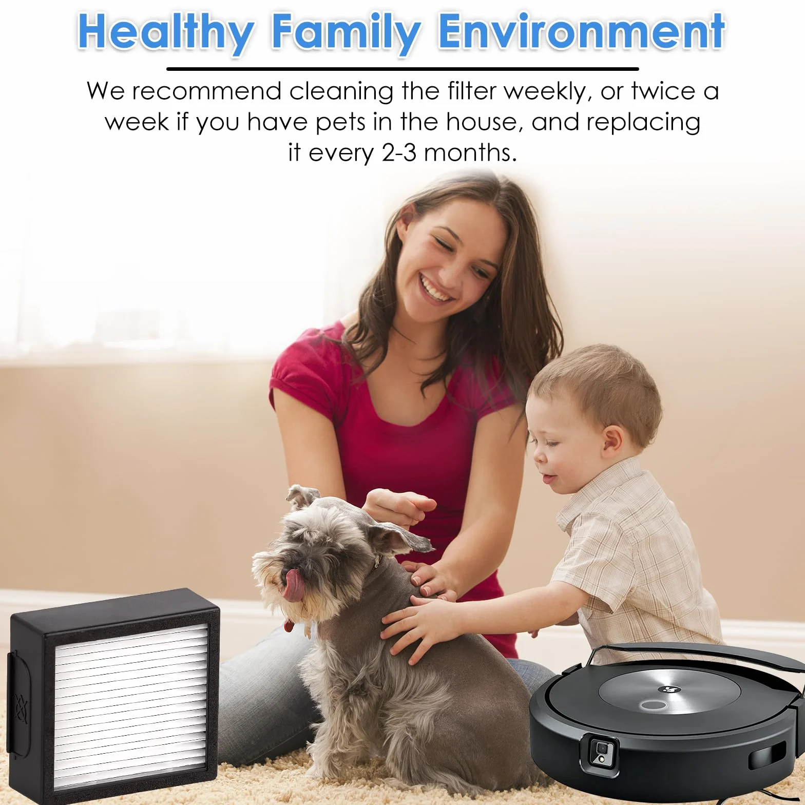 (7 sztuk) Combo j7/ j9+ Filtr o wysokiej wydajności kompatybilny z iRobot Roomba Combo j7/ Combo j7+/ Combo j9+/ Combo 10 Max Części zamienne do odkurzacza robota (nie pasuje do Roomba Combo j5 j5+)