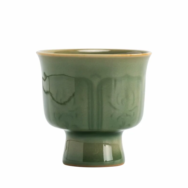 Ceramiczne filiżanki do herbaty, chińskie filiżanki do herbaty z celadonu, ceramiczne zestawy do herbaty Kung Fu, filiżanki do parzenia herbaty, domowe pojedyncze filiżanki do kawy, kubki podróżne d