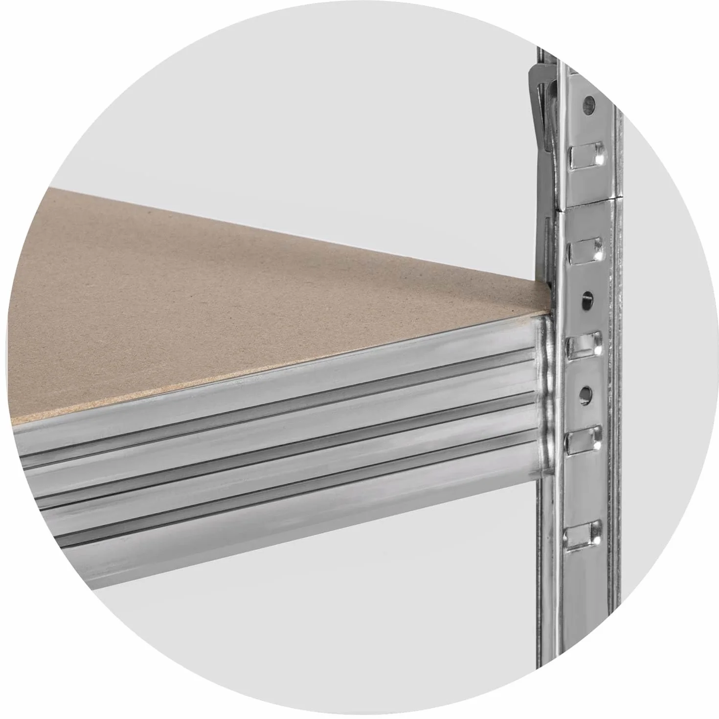 Humberg Półka garażowa metalowa Obciążenie do 1000 kg 5 półek 45 x 120 x 205 cm Srebrny