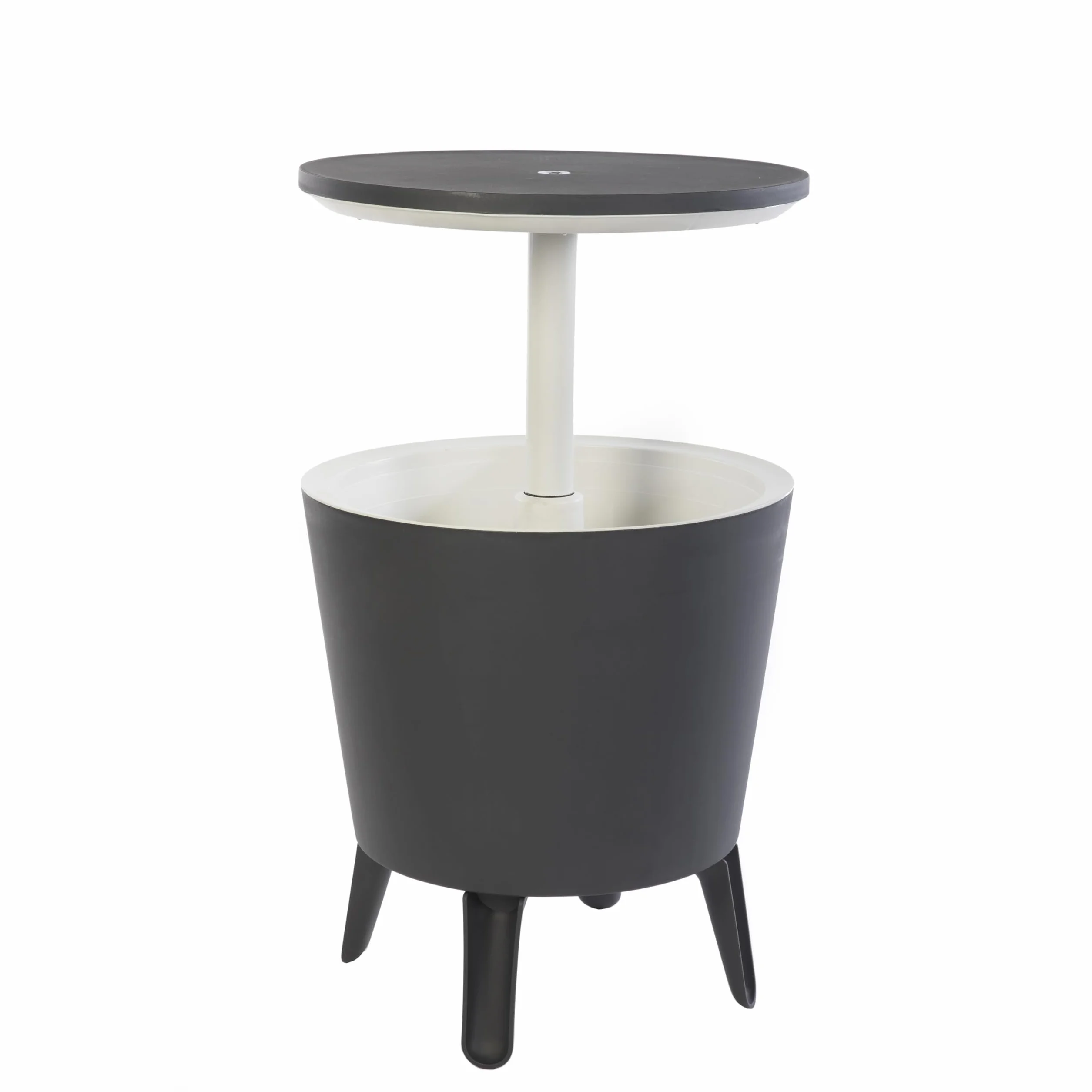 Keter Cool Bar Stolik na Lód, Szary/Biały, 49,5 x 49,5 x 84,5 cm