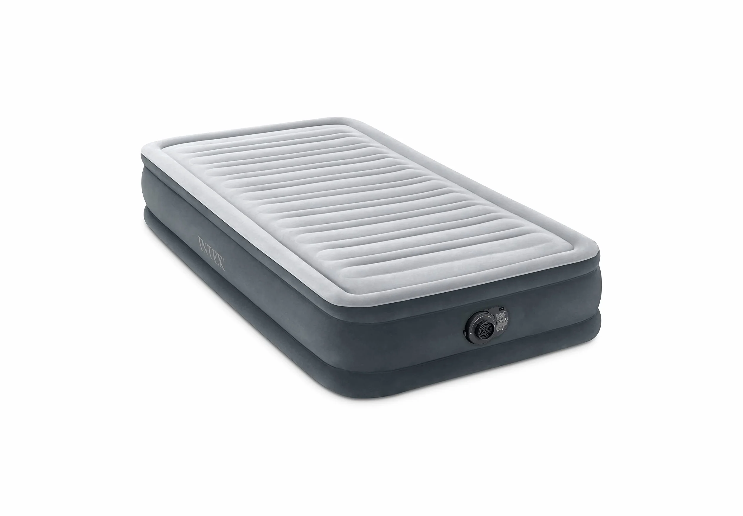 Intex 67766ND - Materasso Dura-Beam Comfort Plush Singolo con Pompa Elettrica Incorporata, 99x191x33 cm
