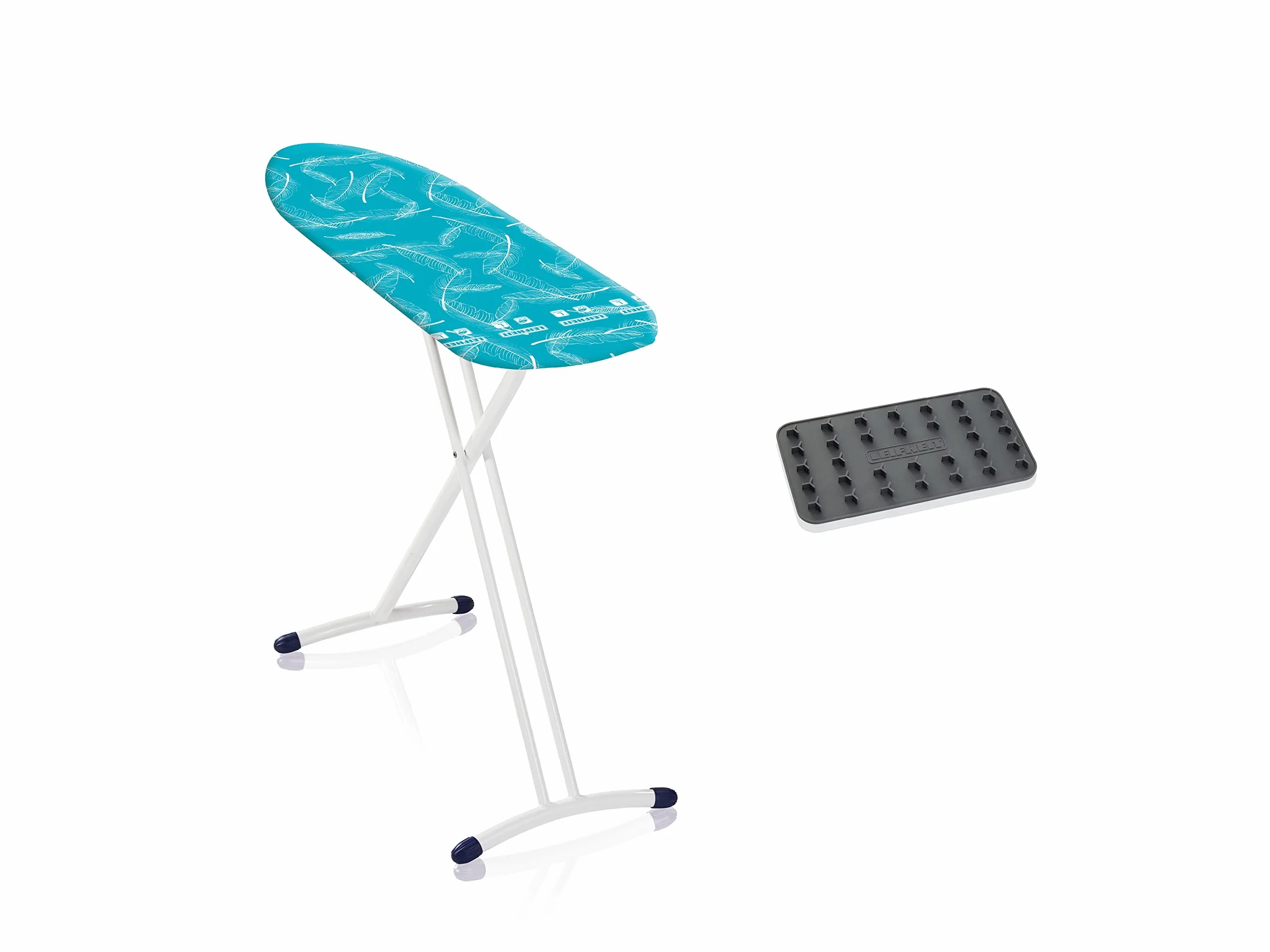 Stół do prasowania Leifheit AirBoard L Solid Shoulder ze specjalnym dopasowaniem ramion,deska do żelazek parowych z silikonową podpórką na żelazko,pokrowiec na deskę z dwustronnym efektem prasowania